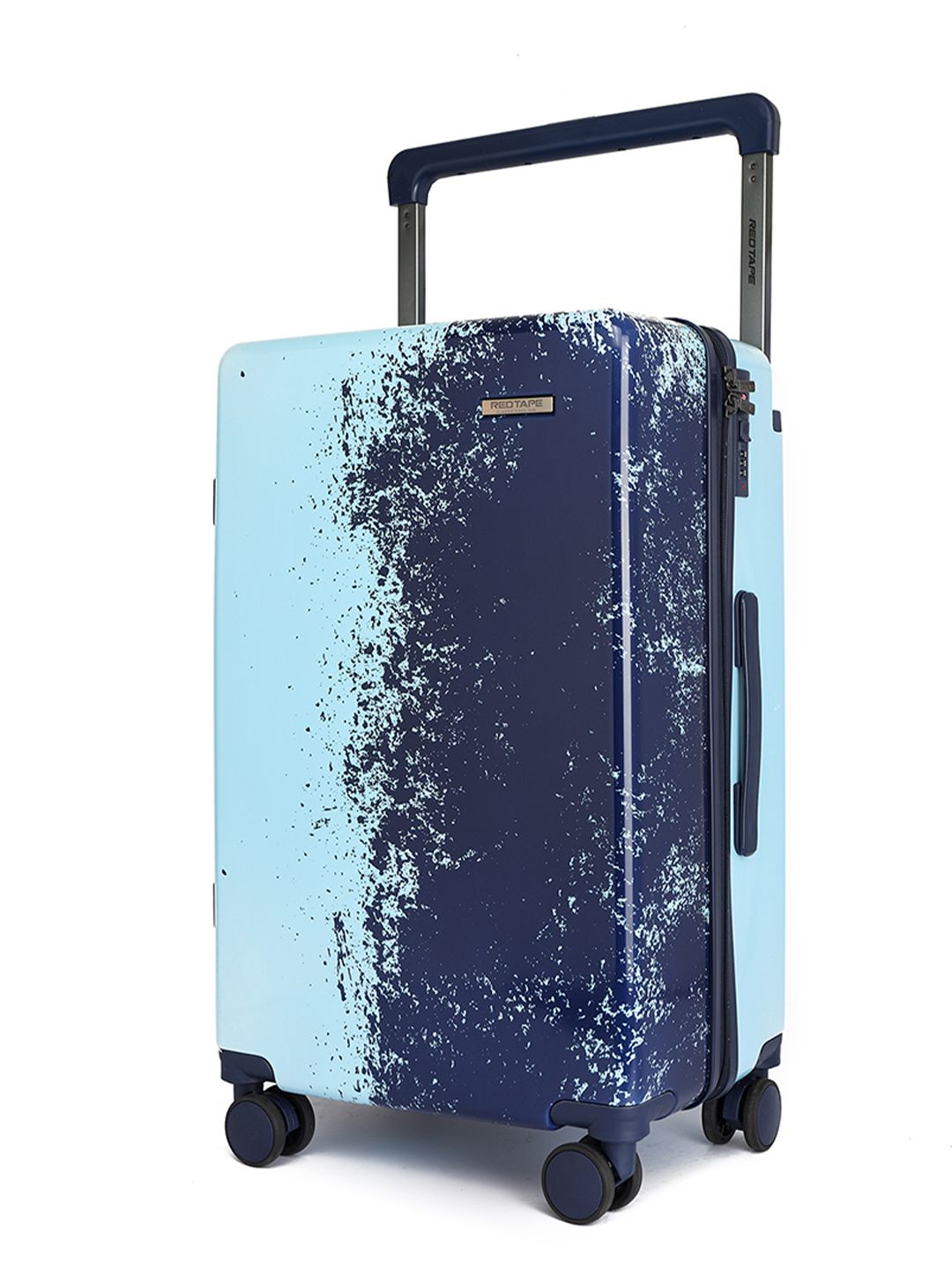 Red Tape Printed Hard-Sided Water-Resistant Medium Trolley Bag-image-16
