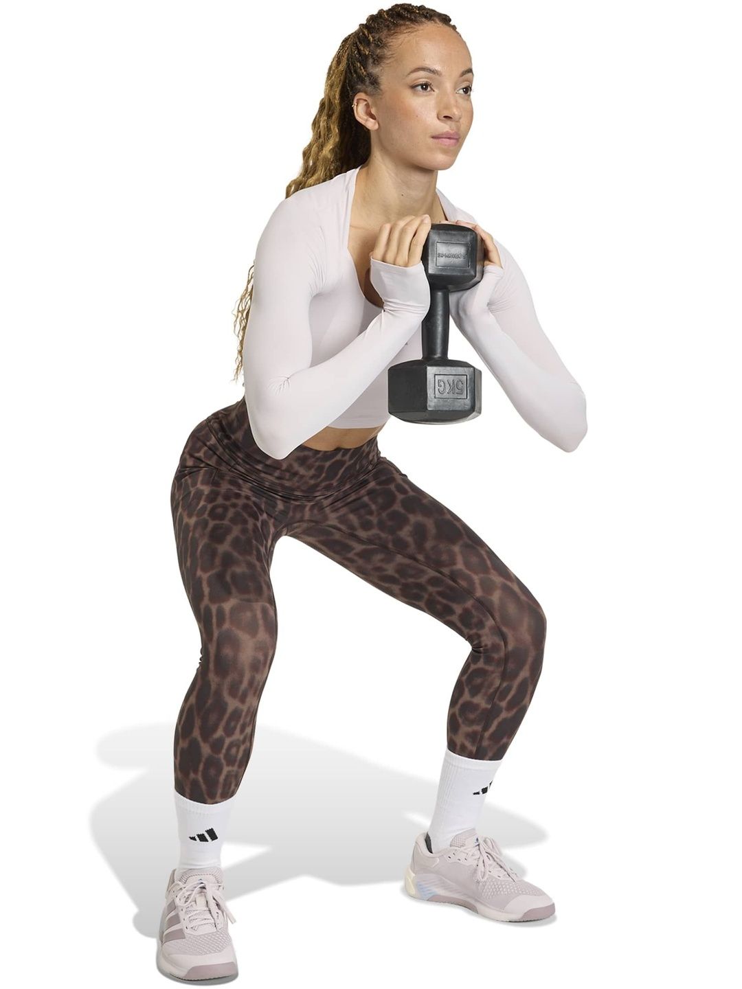 ADIDAS Optim Prime Lift Women Leopard Printed High Rise Tights-picture-57