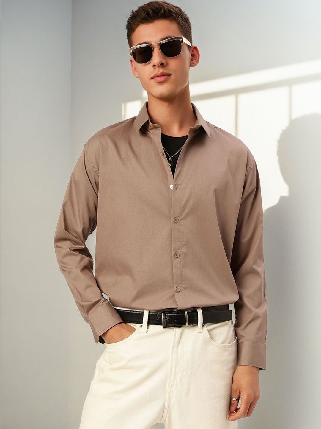 COLORWINGS Men Comfort Semi Sheer Formal Shirt-picture-5