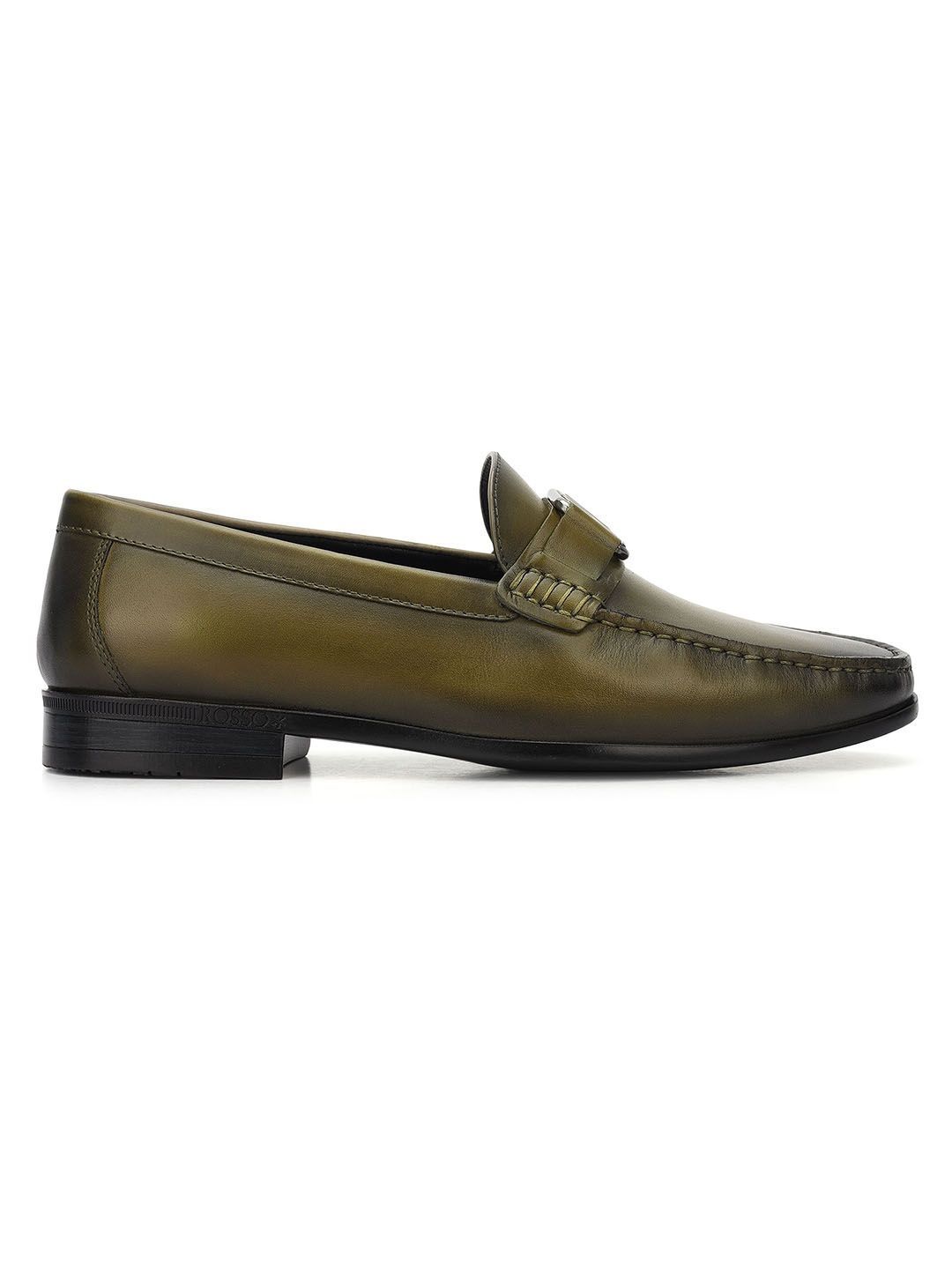 ROSSO BRUNELLO Men Textured Formal Slip-On Shoes-picture-55