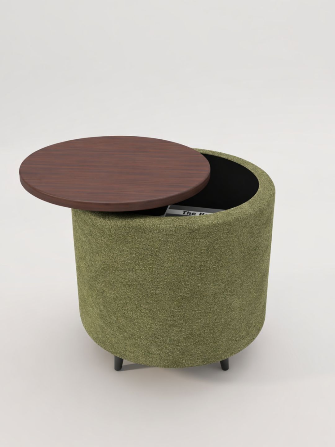 Horizontal Eight Green Round Ottomans-picture-40