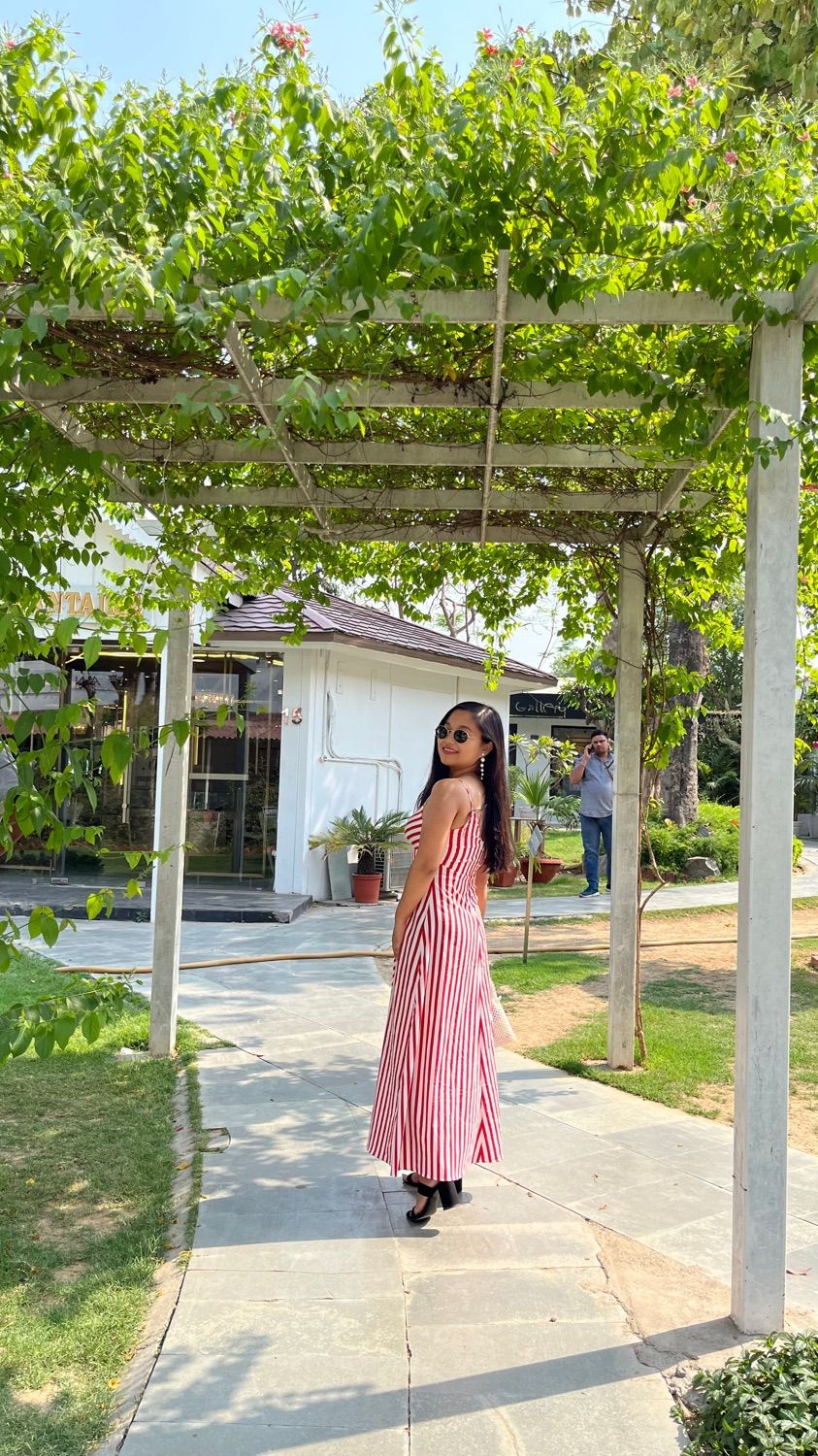 mango red striped dress MANGO red black and white striped midi dress with