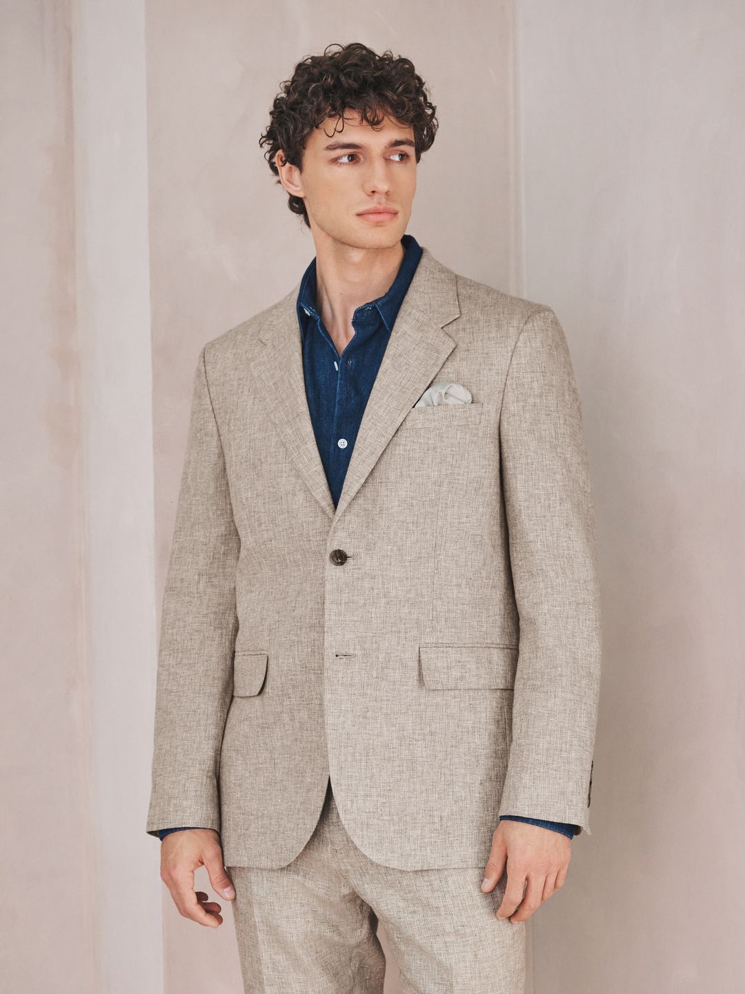 NEXT Tailored Fit Notched Lapel Collar Semiformal Blazer-picture-26