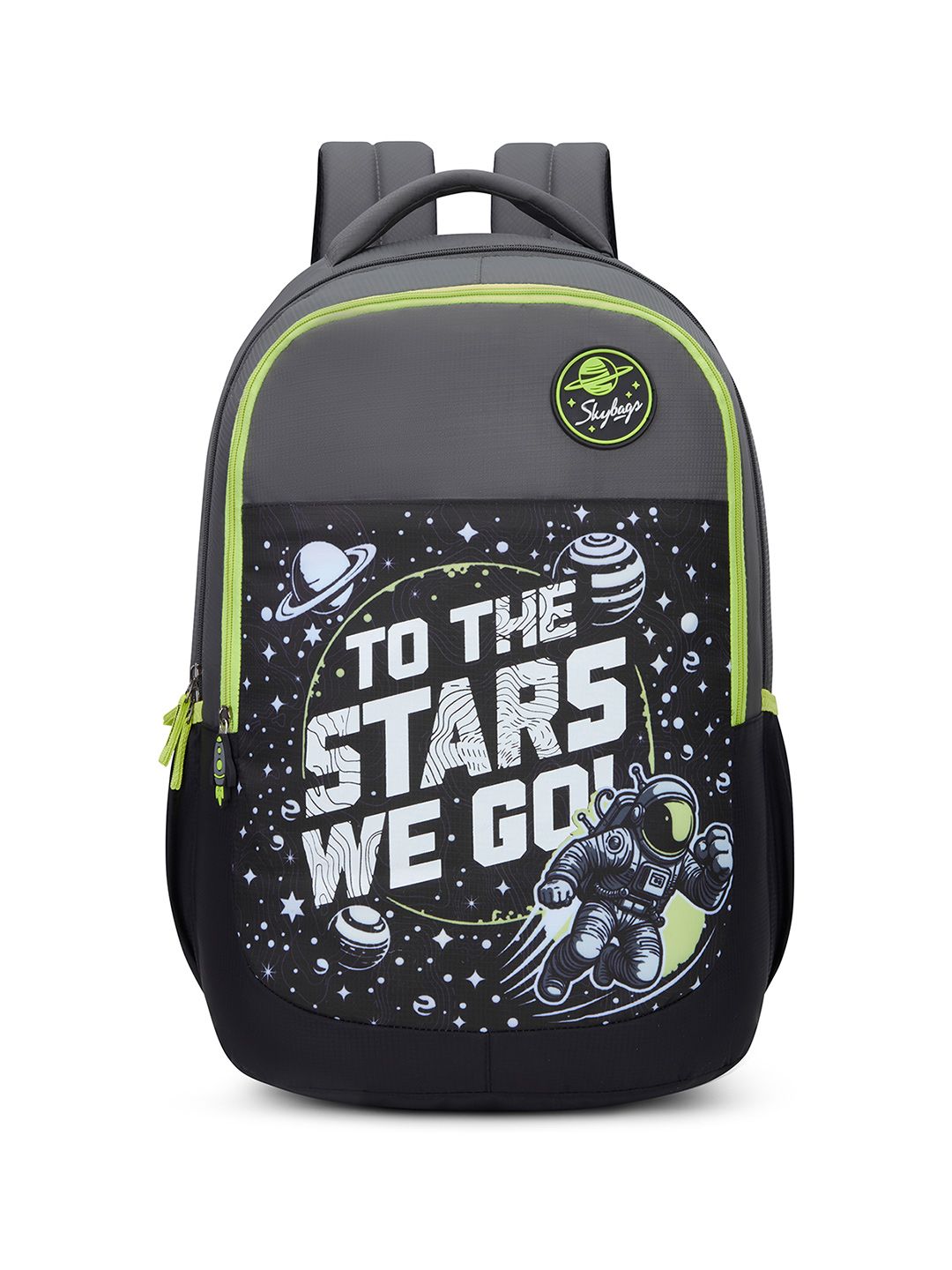 Skybags Unisex Klan Astronaut Black School Backpack 3 Compartments & Pencil Pouch - 37L-picture-24