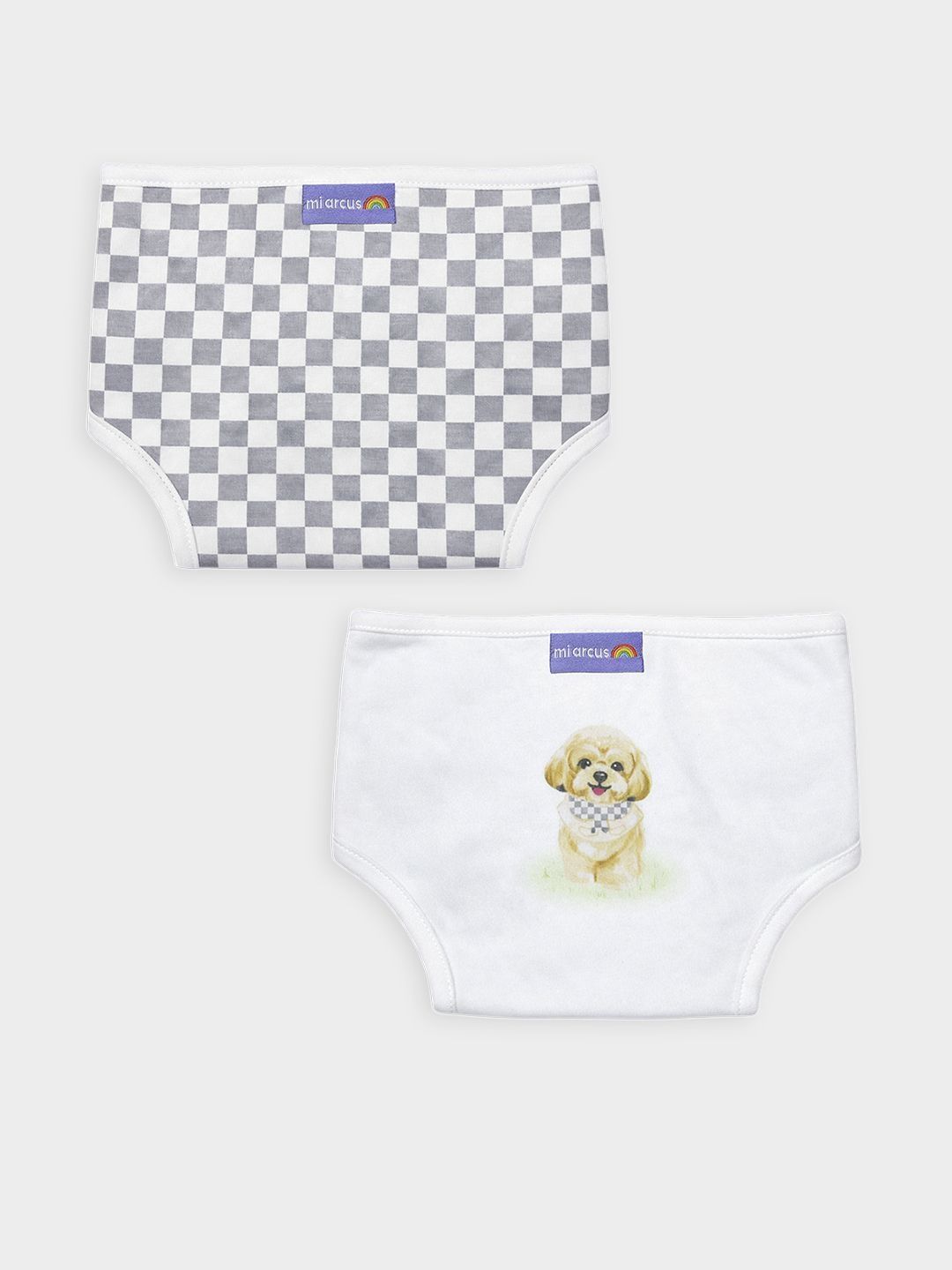 MiArcus Set Of 2 Printed Check Design Diaper Cover-picture-13