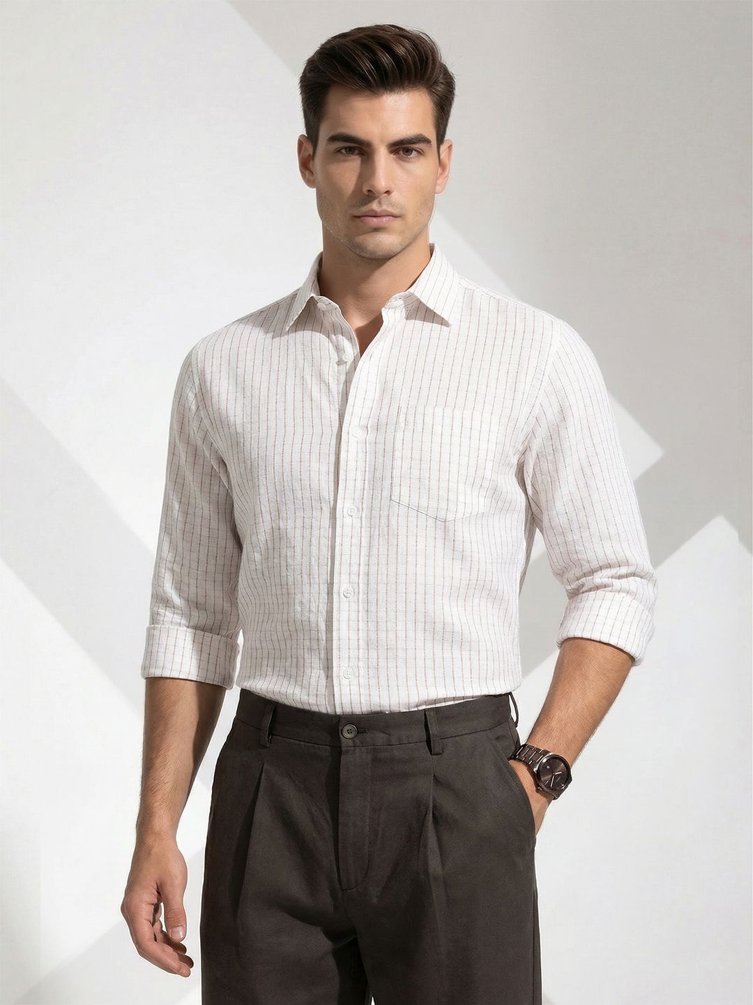 INVICTUS Checked Slim Fit Formal Shirt-picture-31