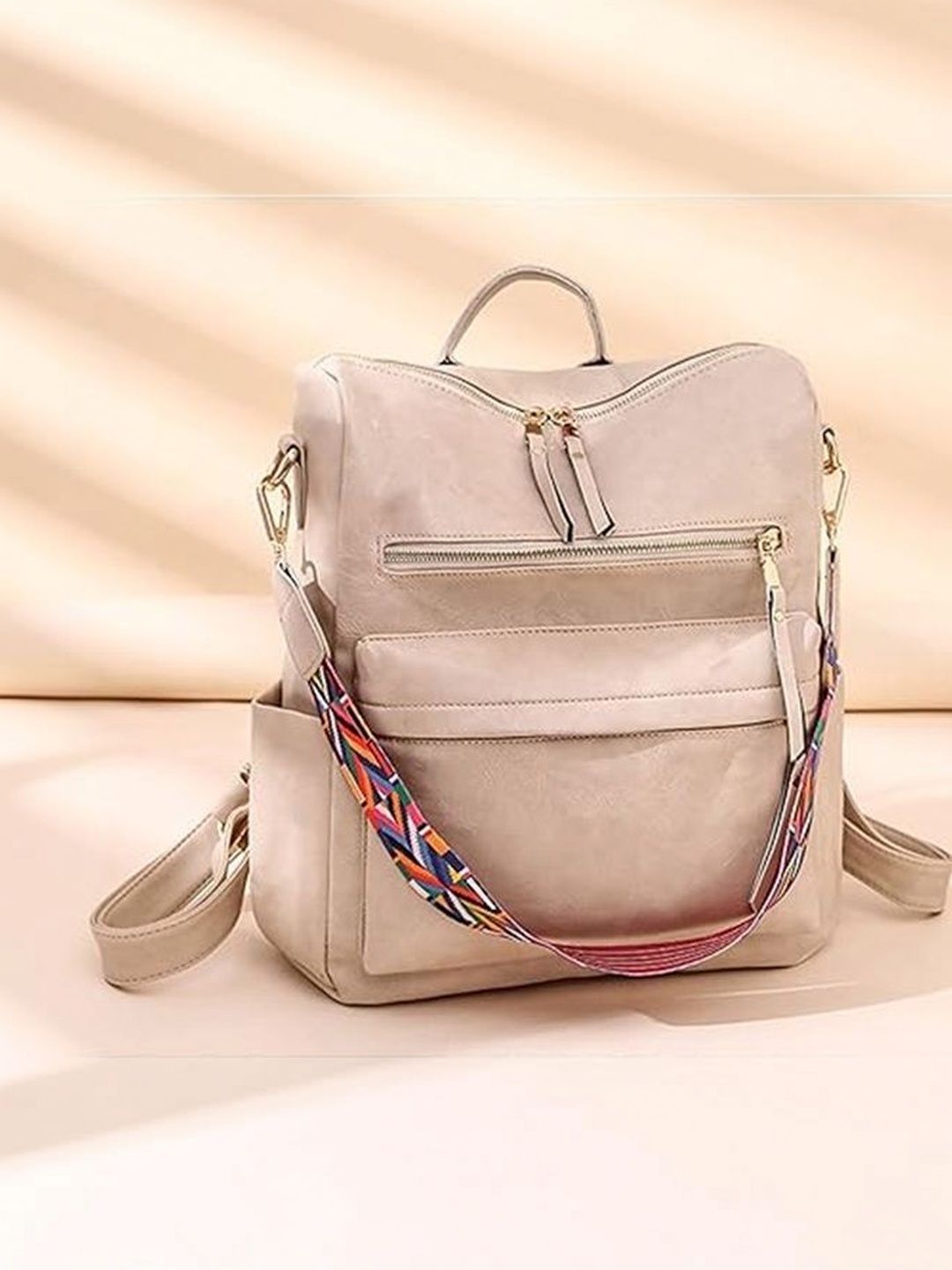 Comfabie Women Backpack with Reflective Strip-picture-48