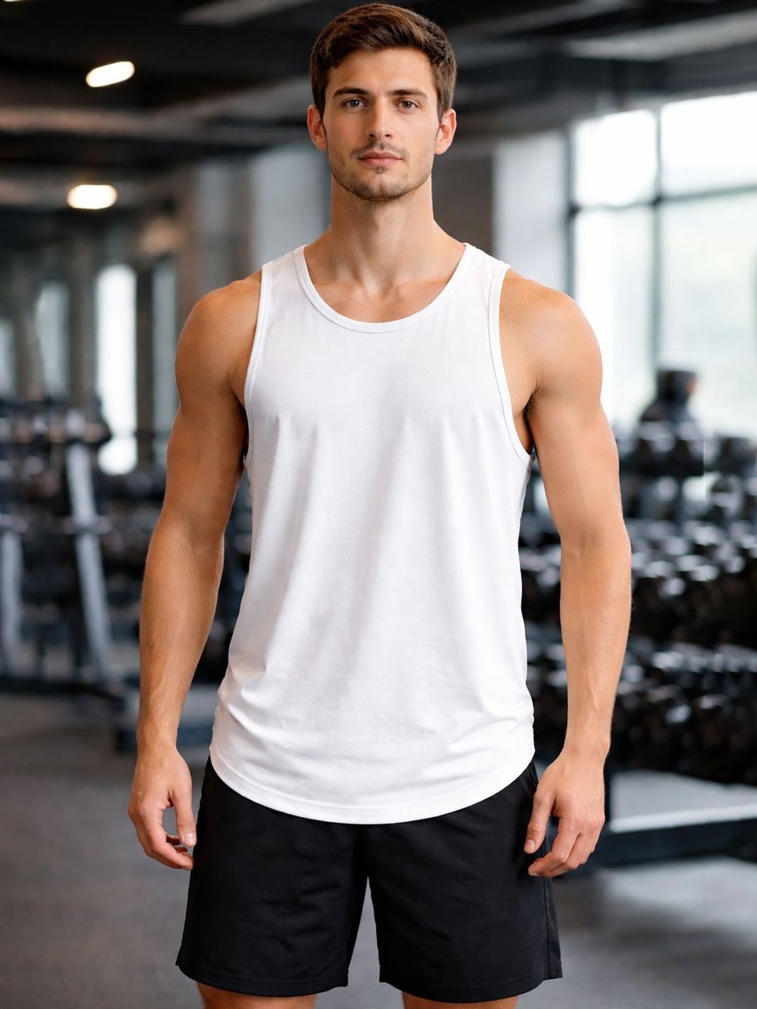 FBAR Assorted Cotton Gym Vest-picture-17