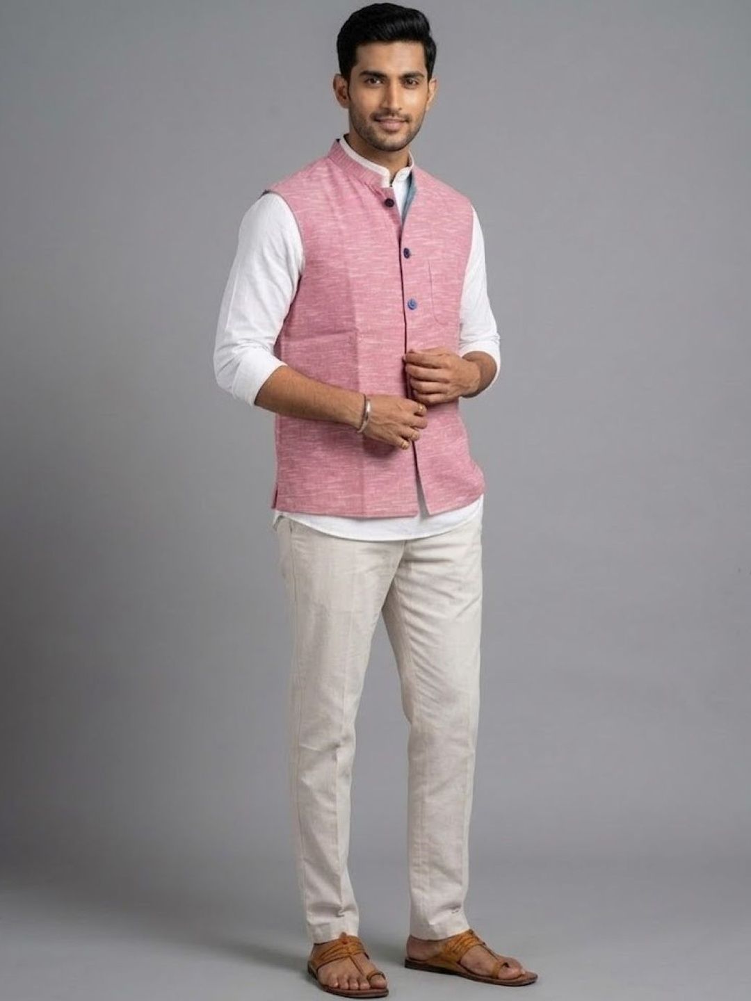 Anouk Rustic Men Handloom Kurta-picture-25