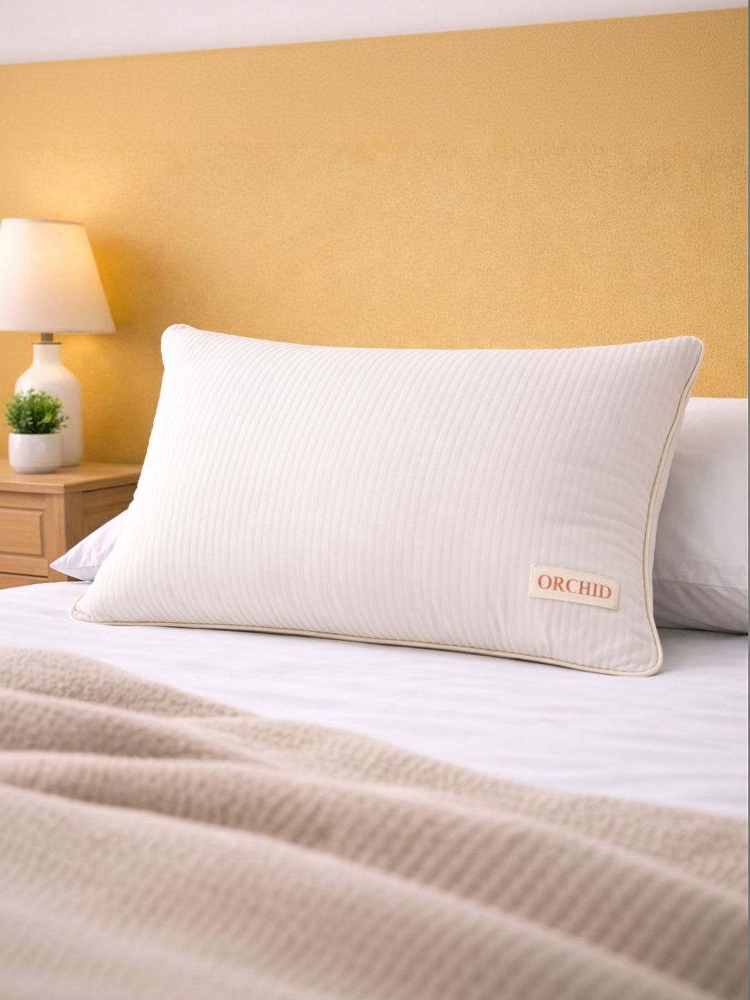 Orchid Pillows White Fibre Filled Cotton Ultra Soft Sleep Pillow-image-16