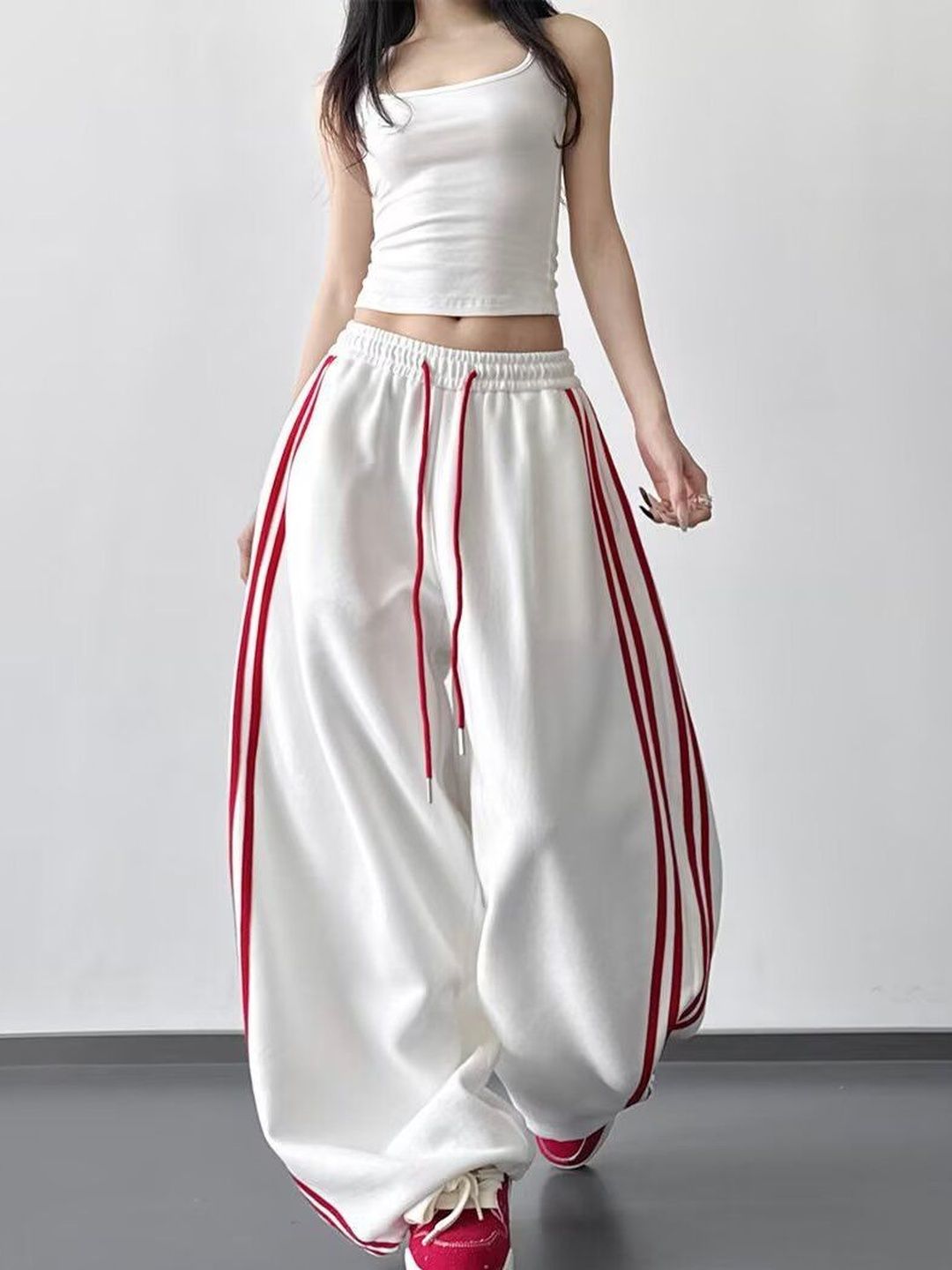StyleCast x Revolte Women Striped Loose Fit Wide Leg Chinos-picture-46