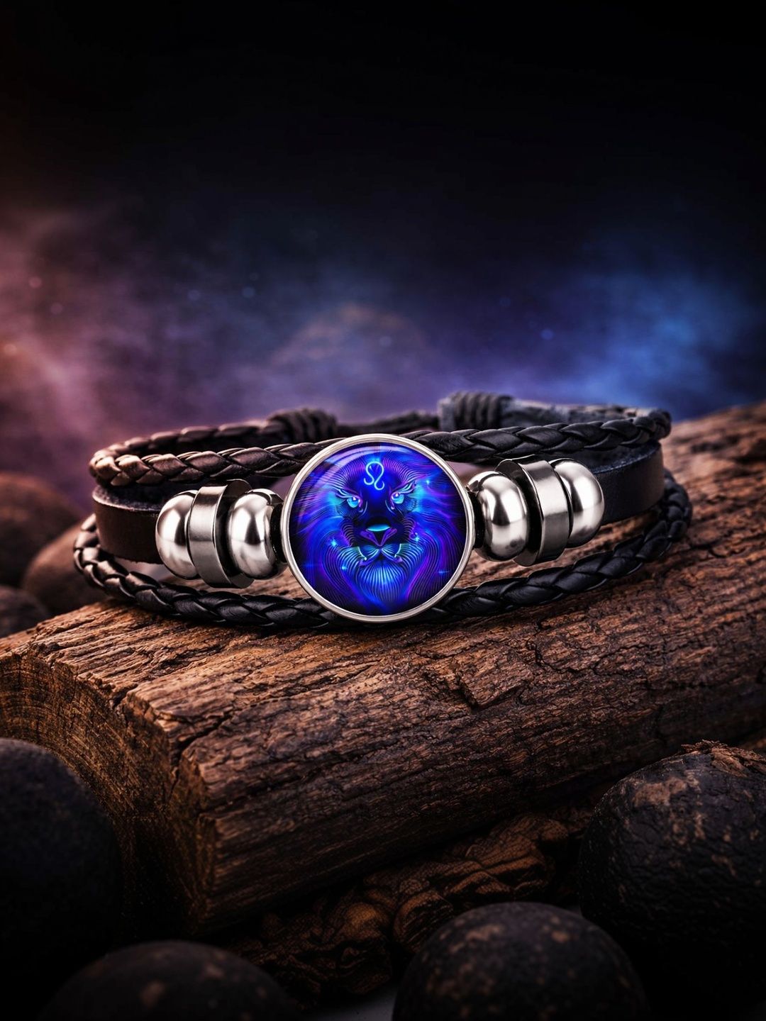 Forevershine Unisex Leather Tigers Eye Multistrand Bracelet-picture-11