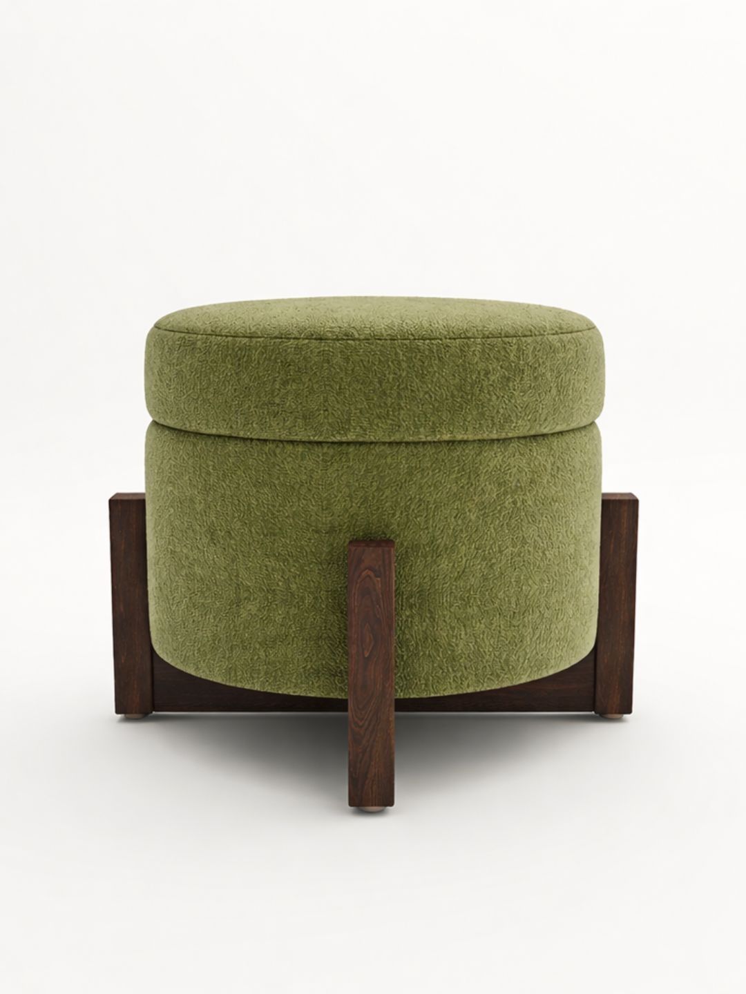 Horizontal Eight Green Round Ottomans-picture-26