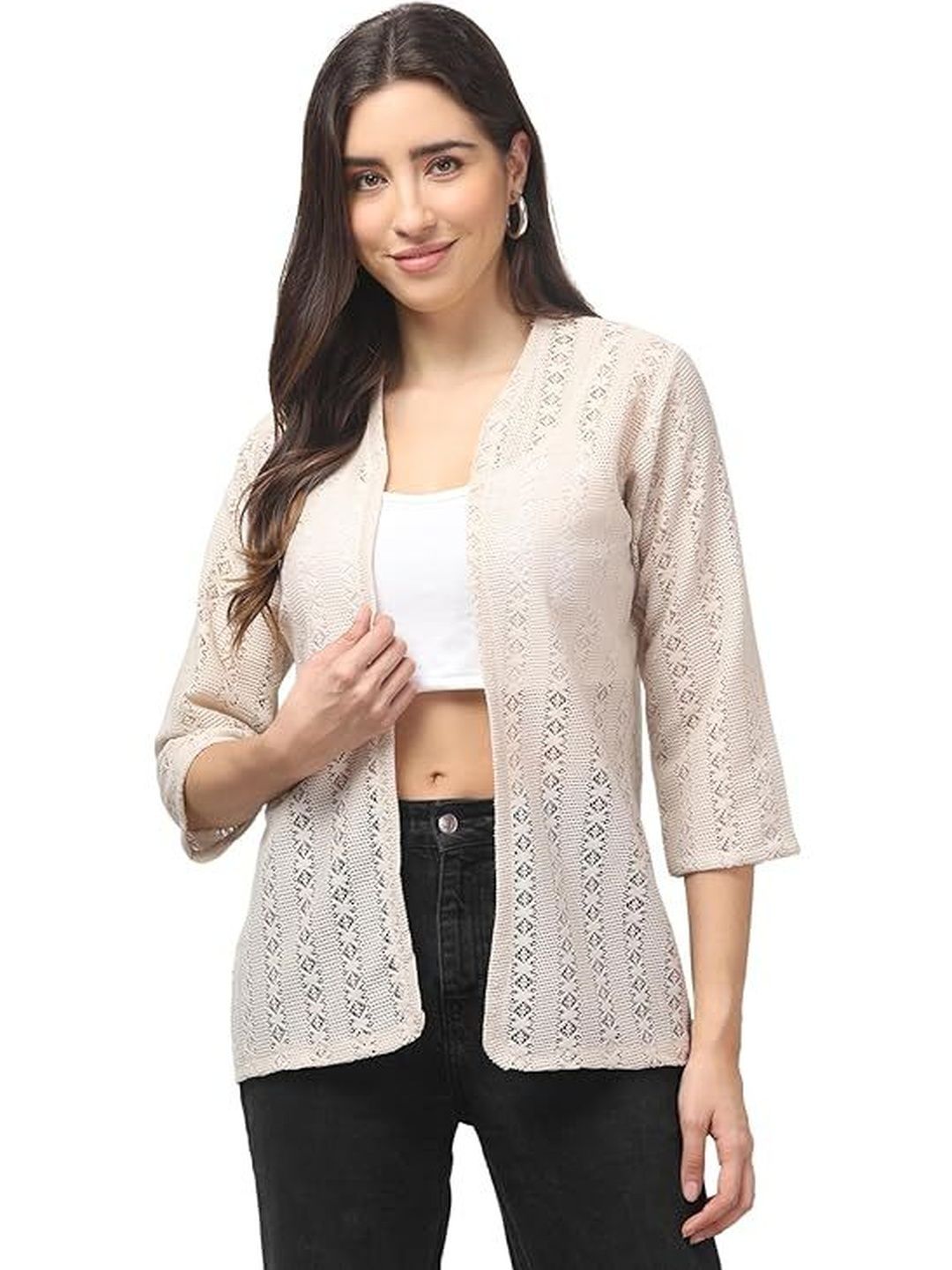 KGFONECLOTH Women Embroidered Shrug-picture-30