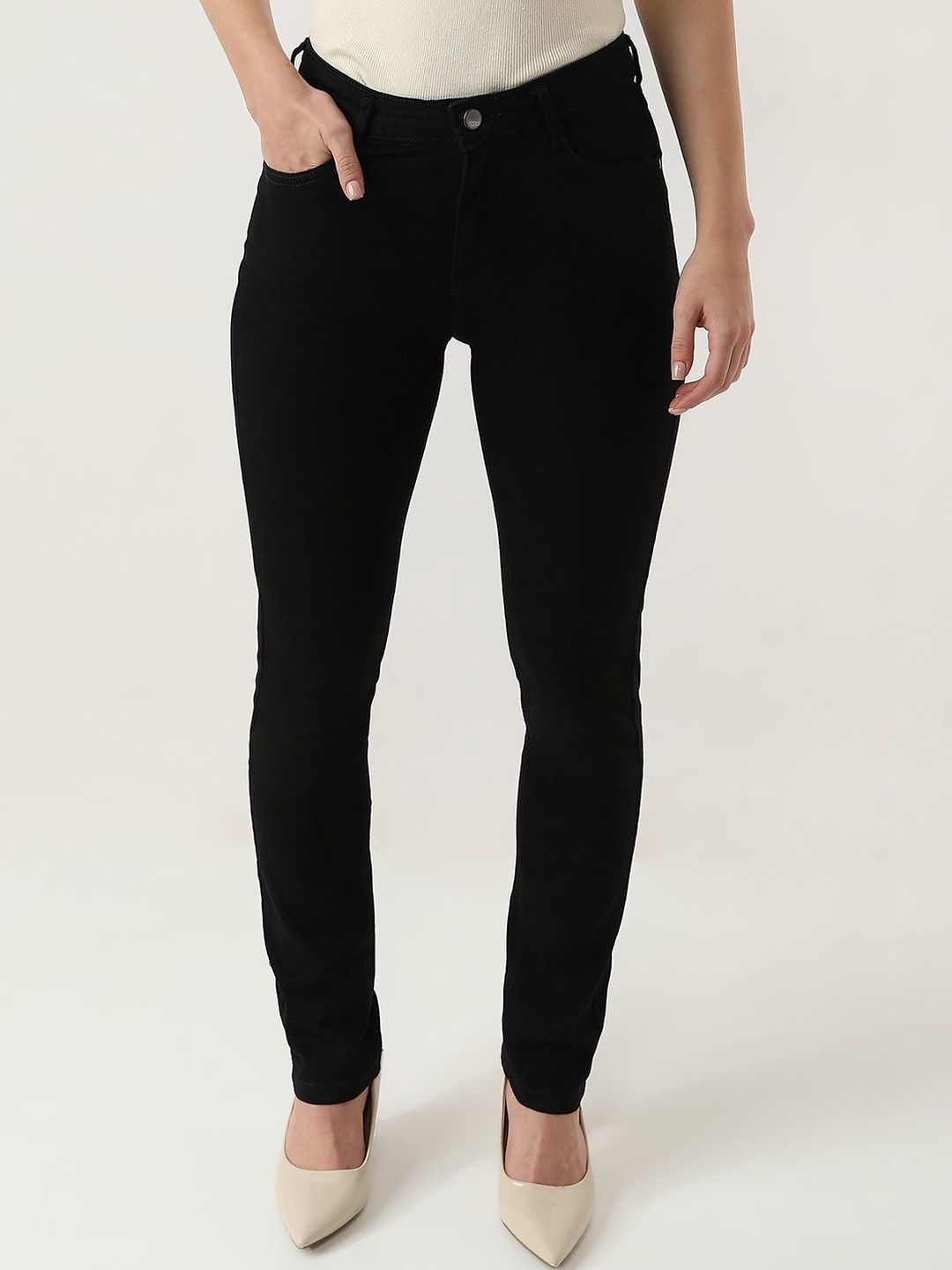Kraus Jeans Women Straight Fit High-Rise Jeans-picture-10