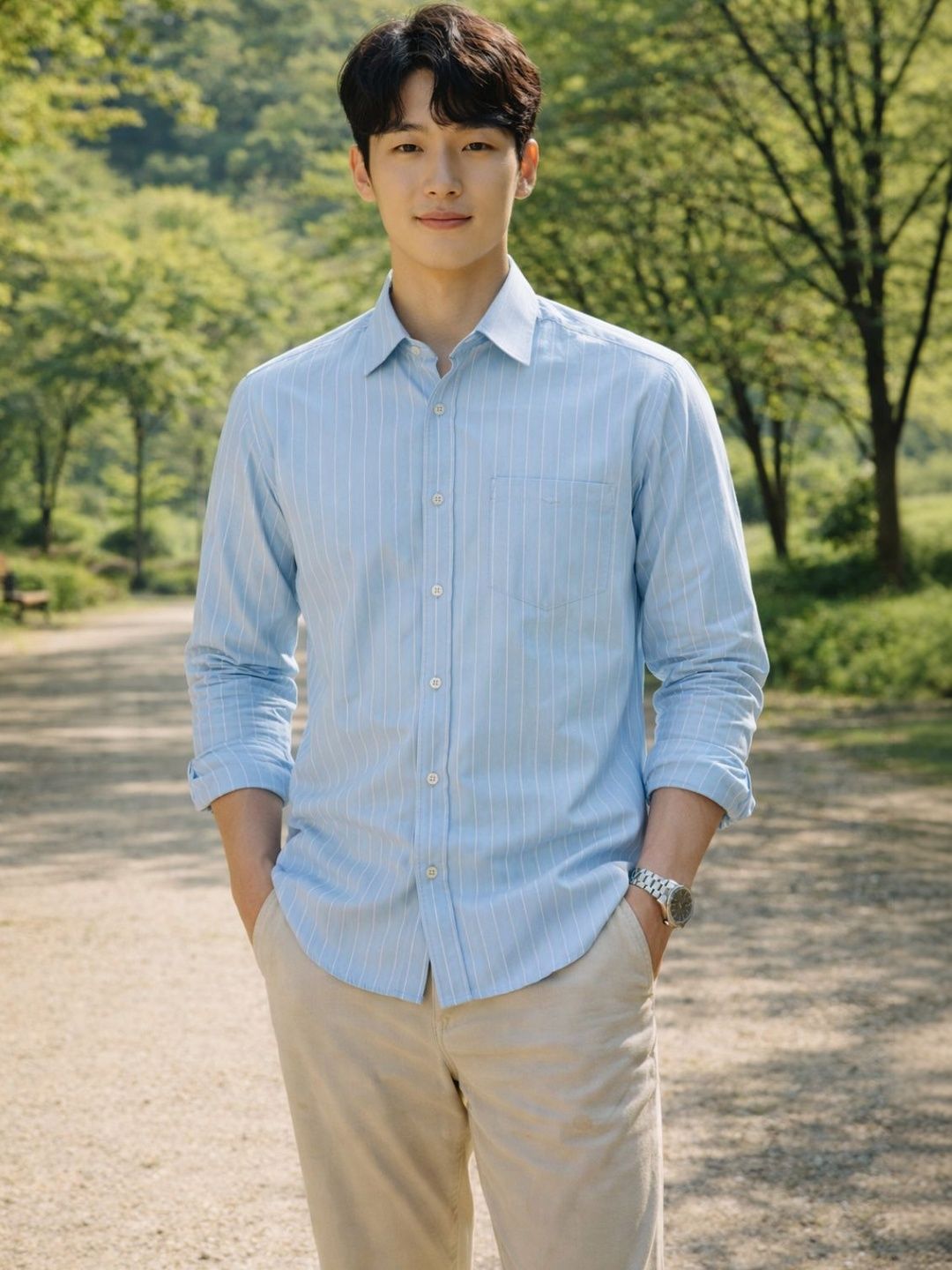 TRYBUY.IN Men Brooklyn Slim Fit Striped Casual Shirt-image-28