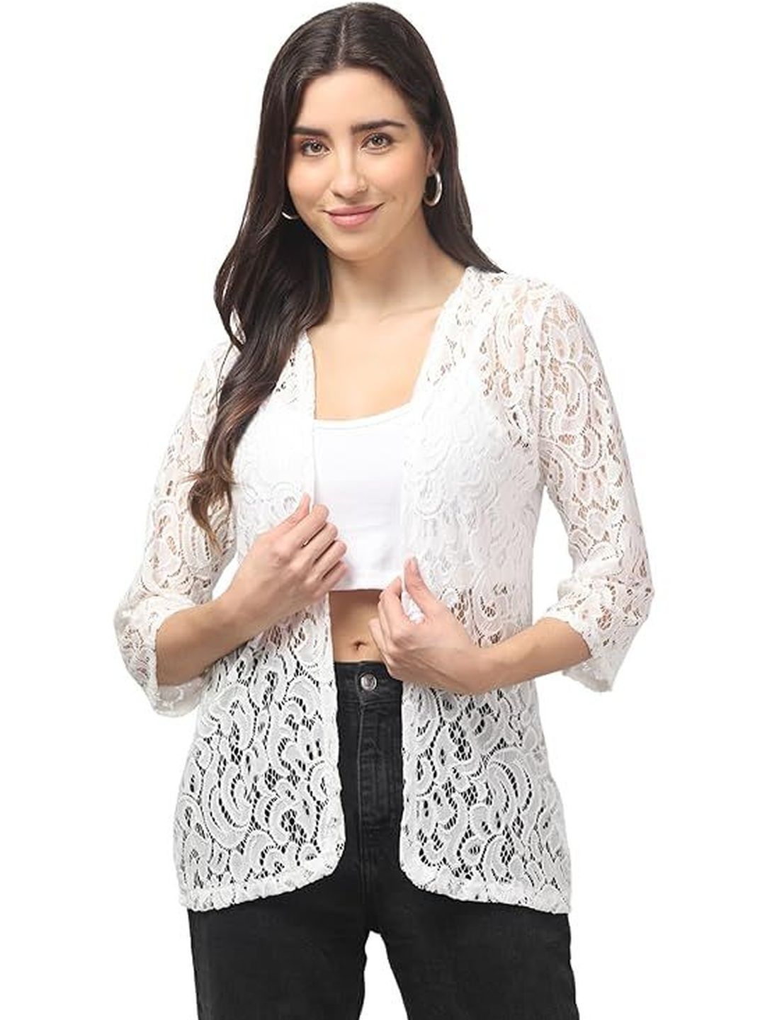 KGFONECLOTH Women Embroidered Shrug-picture-22