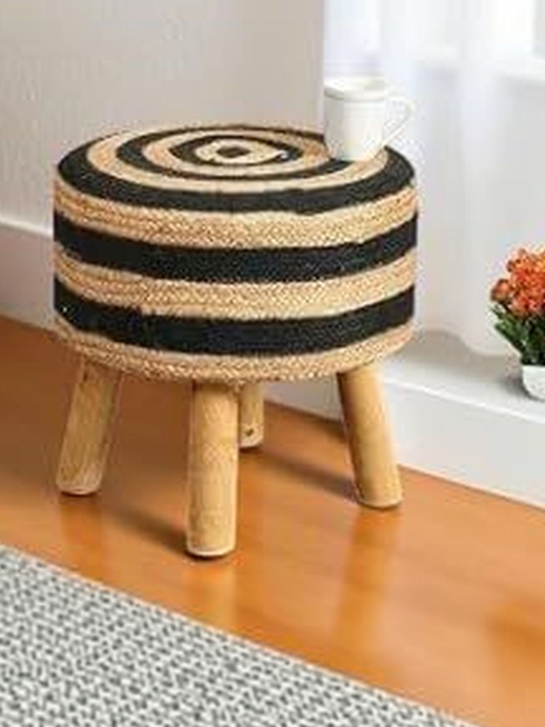 Shadowkart Black Round Ottomans-picture-11