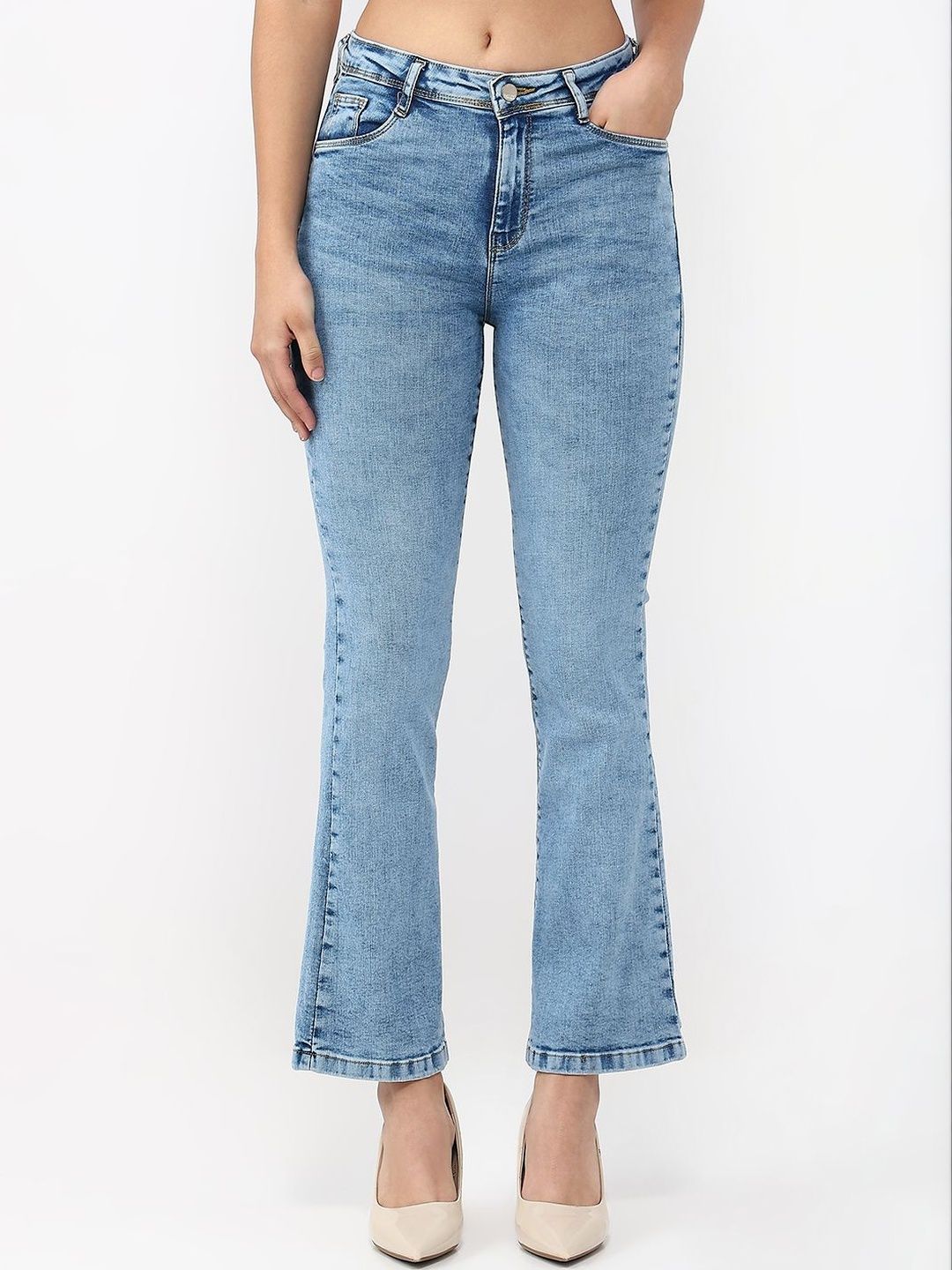 Kraus Jeans Women Flared High-Rise Jeans-picture-24