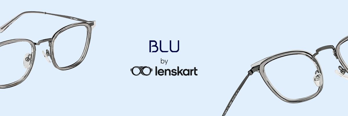 Buy LENSKART BLU Unisex Transparent Blue cut & Antiglare Computer
