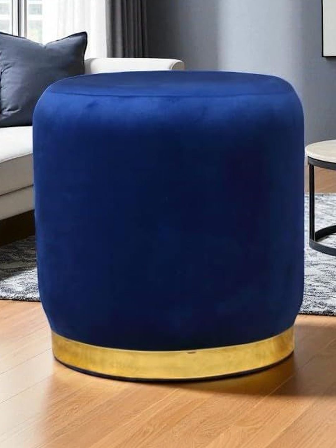 Shadowkart Blue Round Ottomans-picture-16