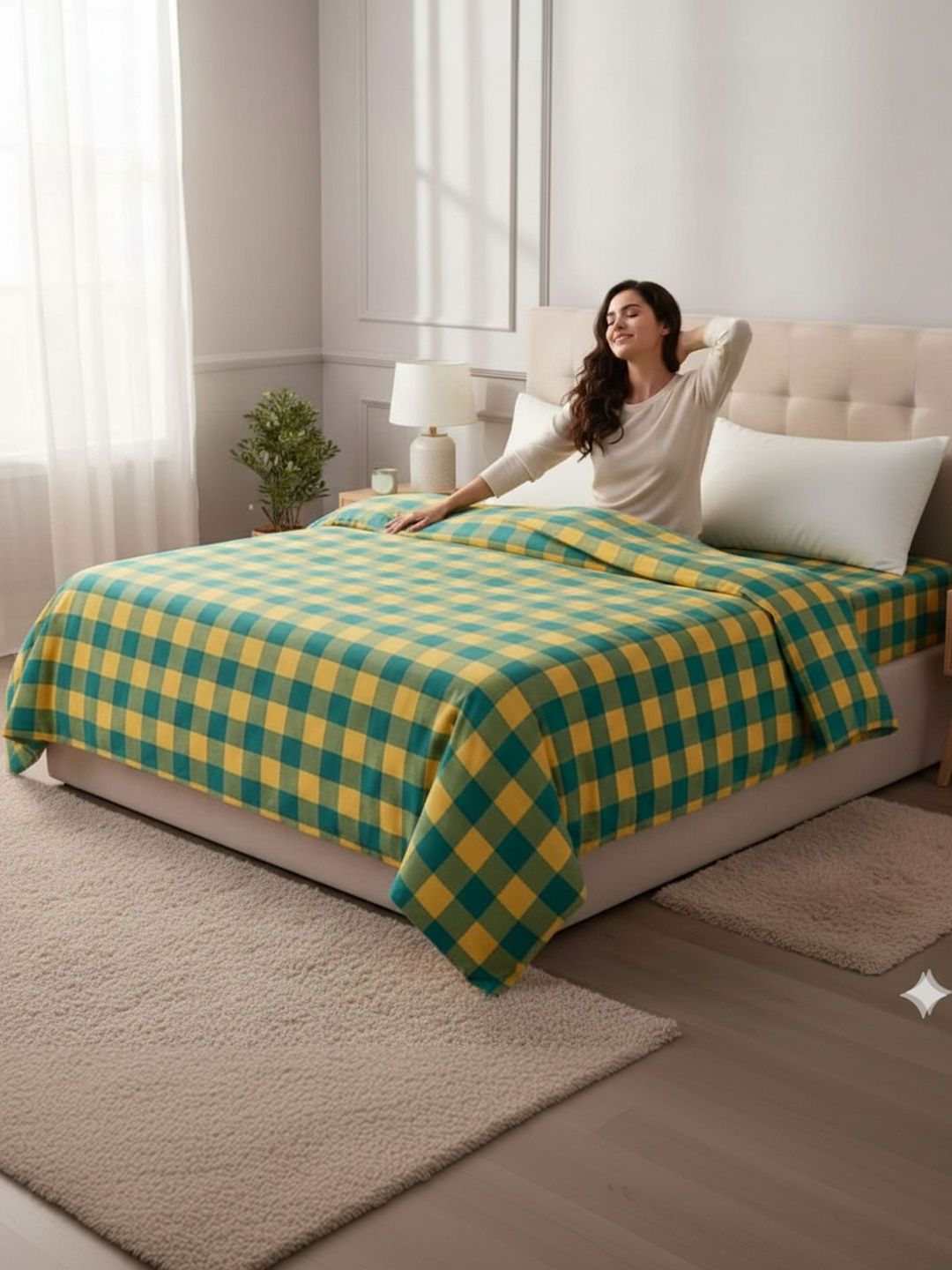 Hornbill Enterprises Yellow Blankets Quilts and Dohars-picture-23