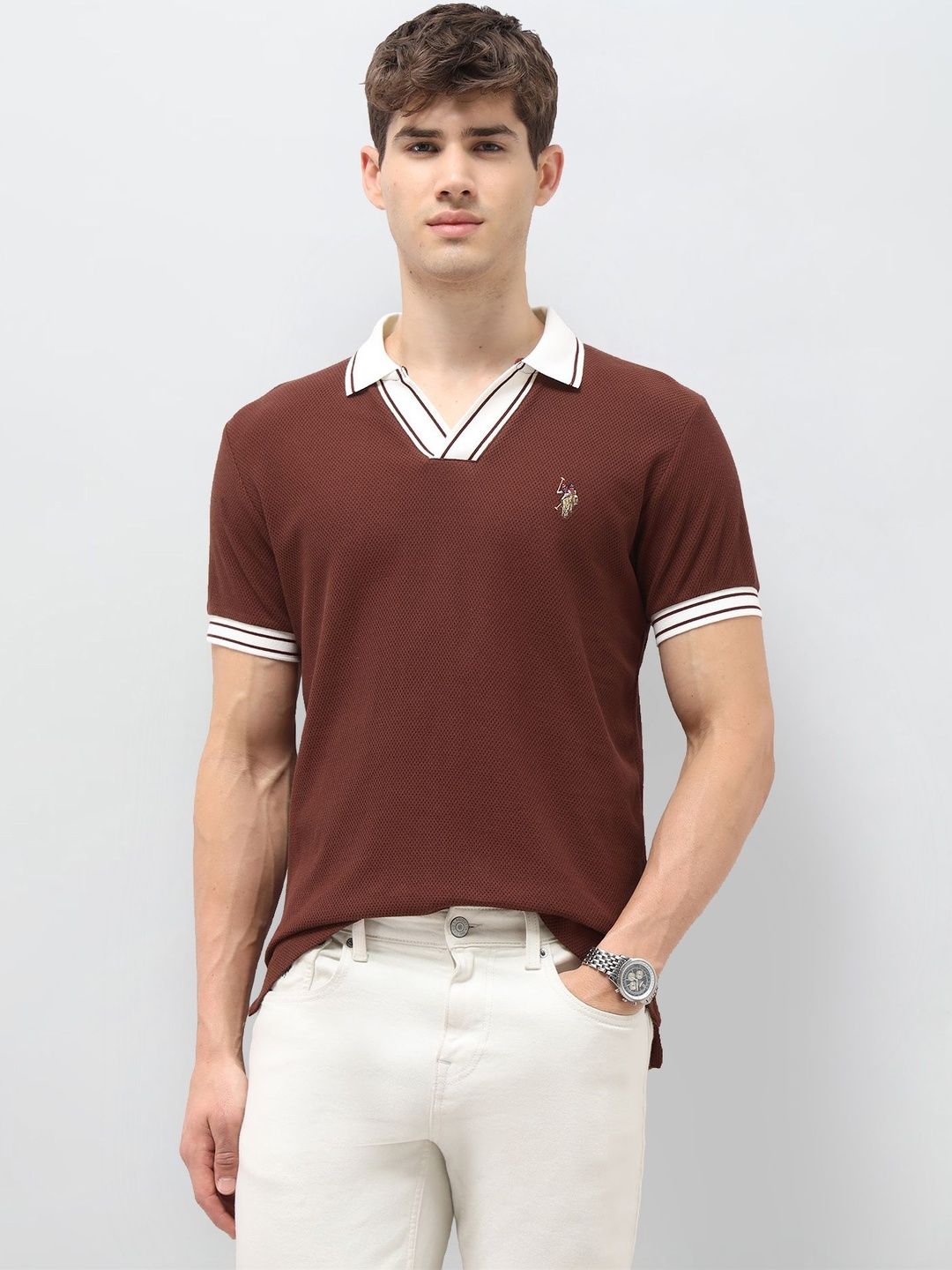 U.S. Polo Assn. Denim Co. Men Polo Collar Slim Fit T-shirt-picture-42