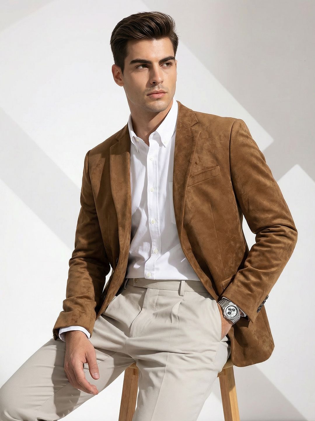 INVICTUS Textured Single-Breasted Blazer-picture-39