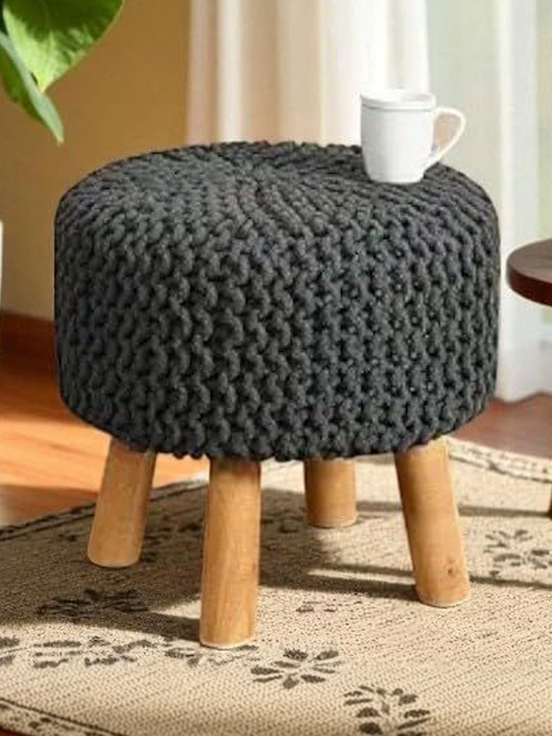 Shadowkart Black Round Ottomans-picture-14