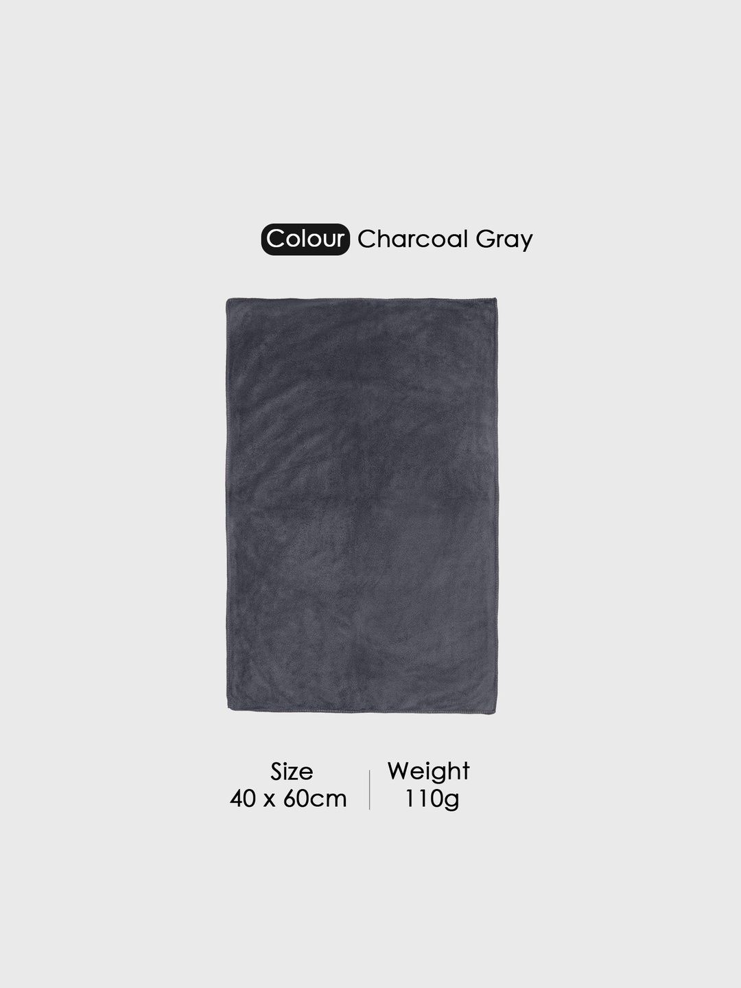 HOUSSE 2 Pieces Grey Solid Hand Towels-image-49