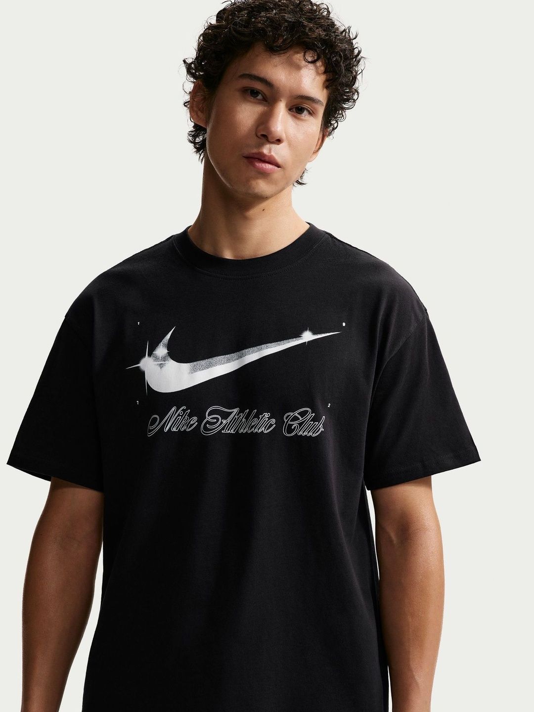 Nike Men Printed Drop-Shoulder Sleeves T-Shirt-image-0