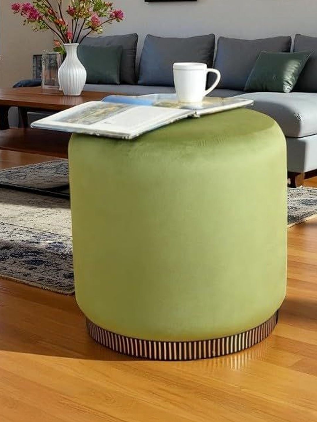 Shadowkart Green Round Ottomans-image-40