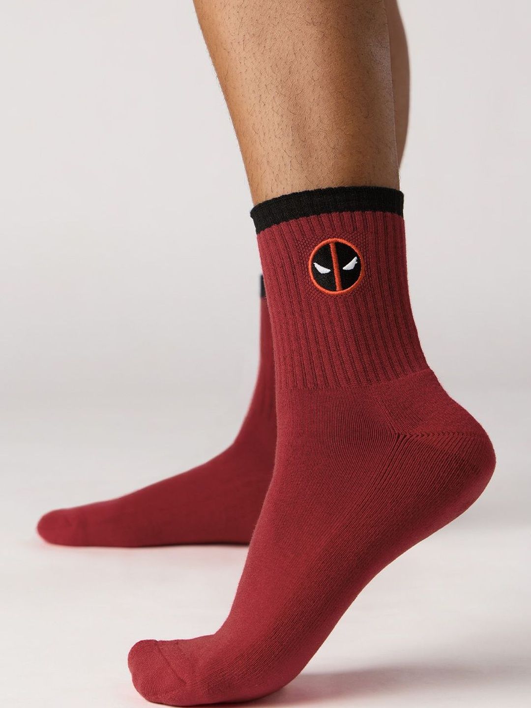 The Souled Store Unisex Cotton Blend Patterned Above Ankle Socks-picture-33
