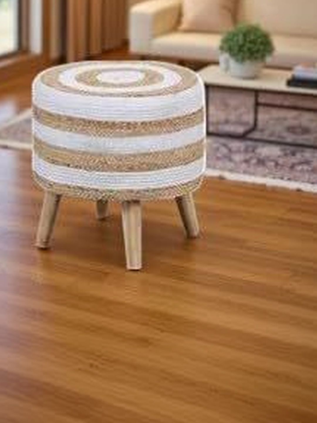Shadowkart White Round Ottomans-picture-54