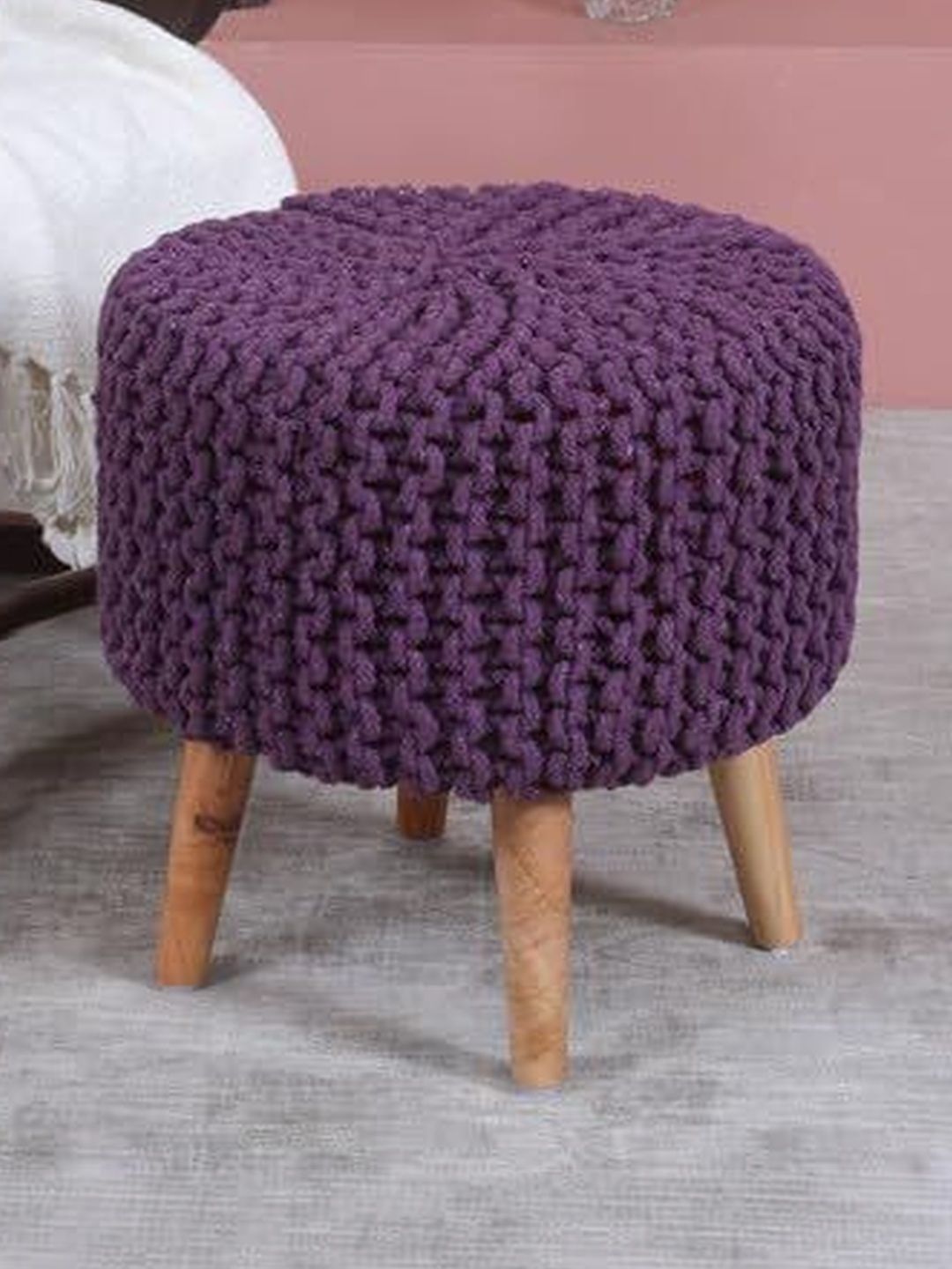Shadowkart Purple Round Ottomans-picture-34