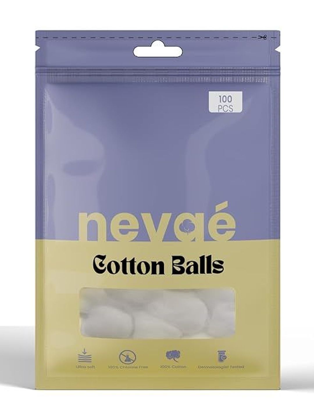 Nevae Double-Sided Pure Cotton Pads - 100 Pcs-image-4