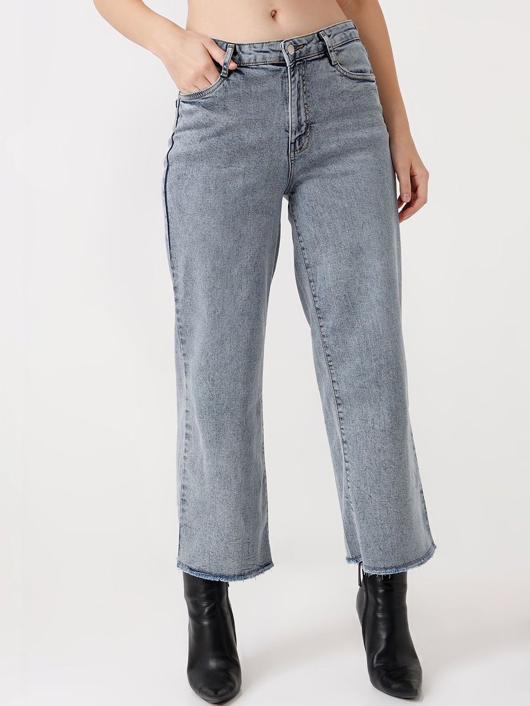 Kraus Jeans Women Wide Leg High-Rise Jeans-picture-57