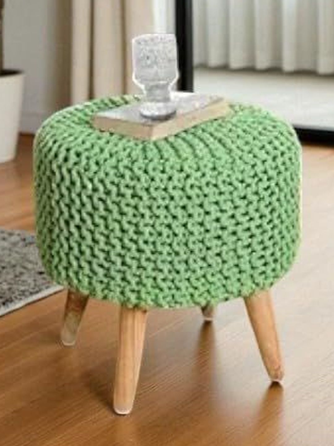 Shadowkart Green Round Ottomans-picture-21