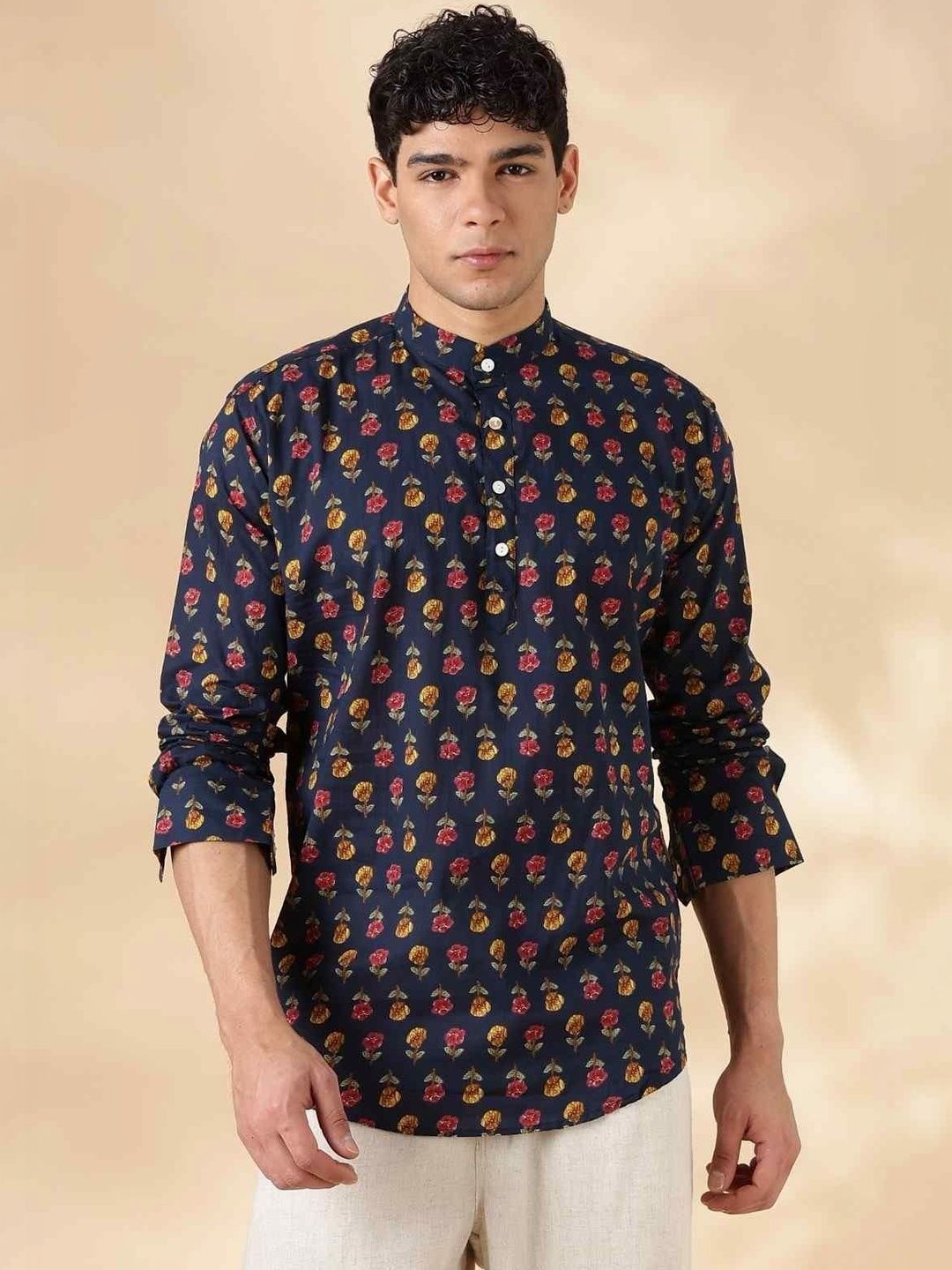 Anouk Men Paisley Printed Handloom Kurta-picture-19