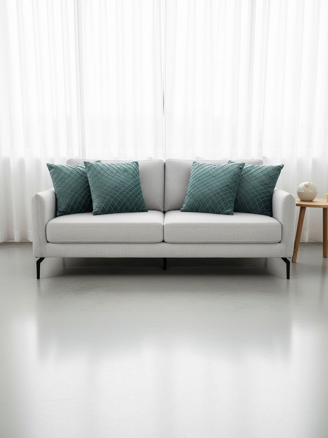 Themes Furnishings & Decor Green Set of 4 Velvet Cushion Covers-image-17