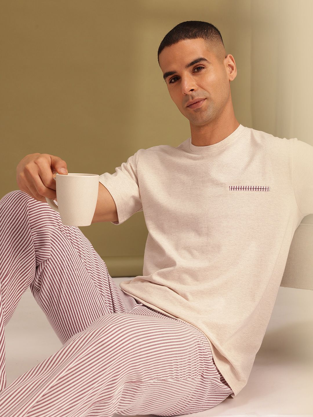 ETC Pure Cotton Striped Night suit-picture-18