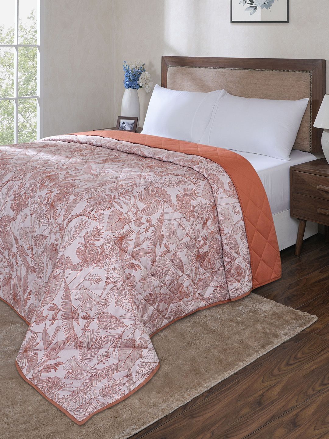 MASPAR Red Cotton 4 Piece Double King Superfine Bedding Set-image-27