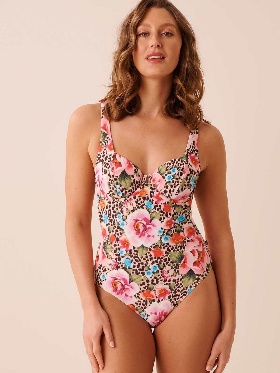 La Vie en Rose Printed V-Neck Bodysuit-image-26