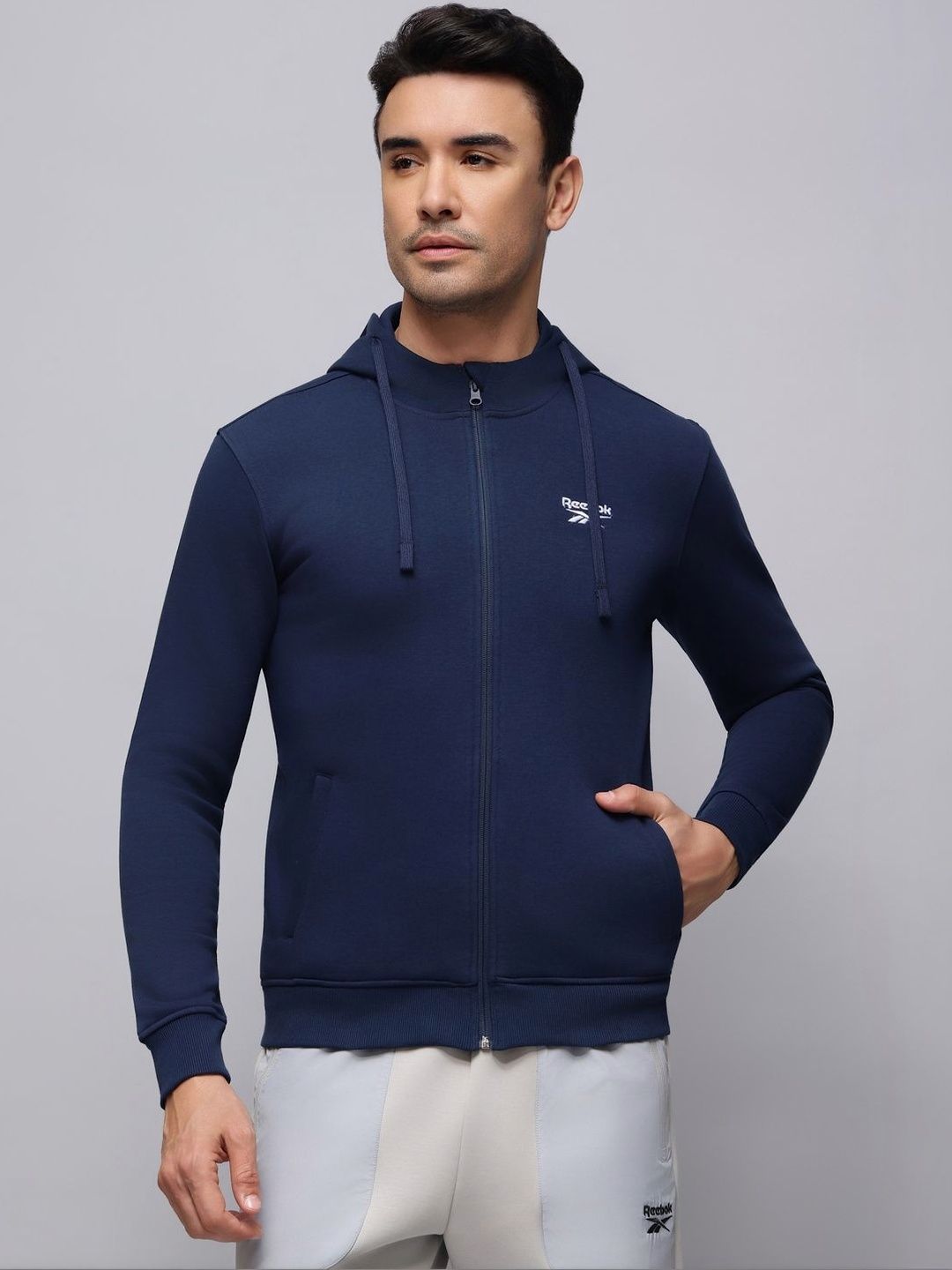 Reebok Brand Logo Printed Hoodie-image-4