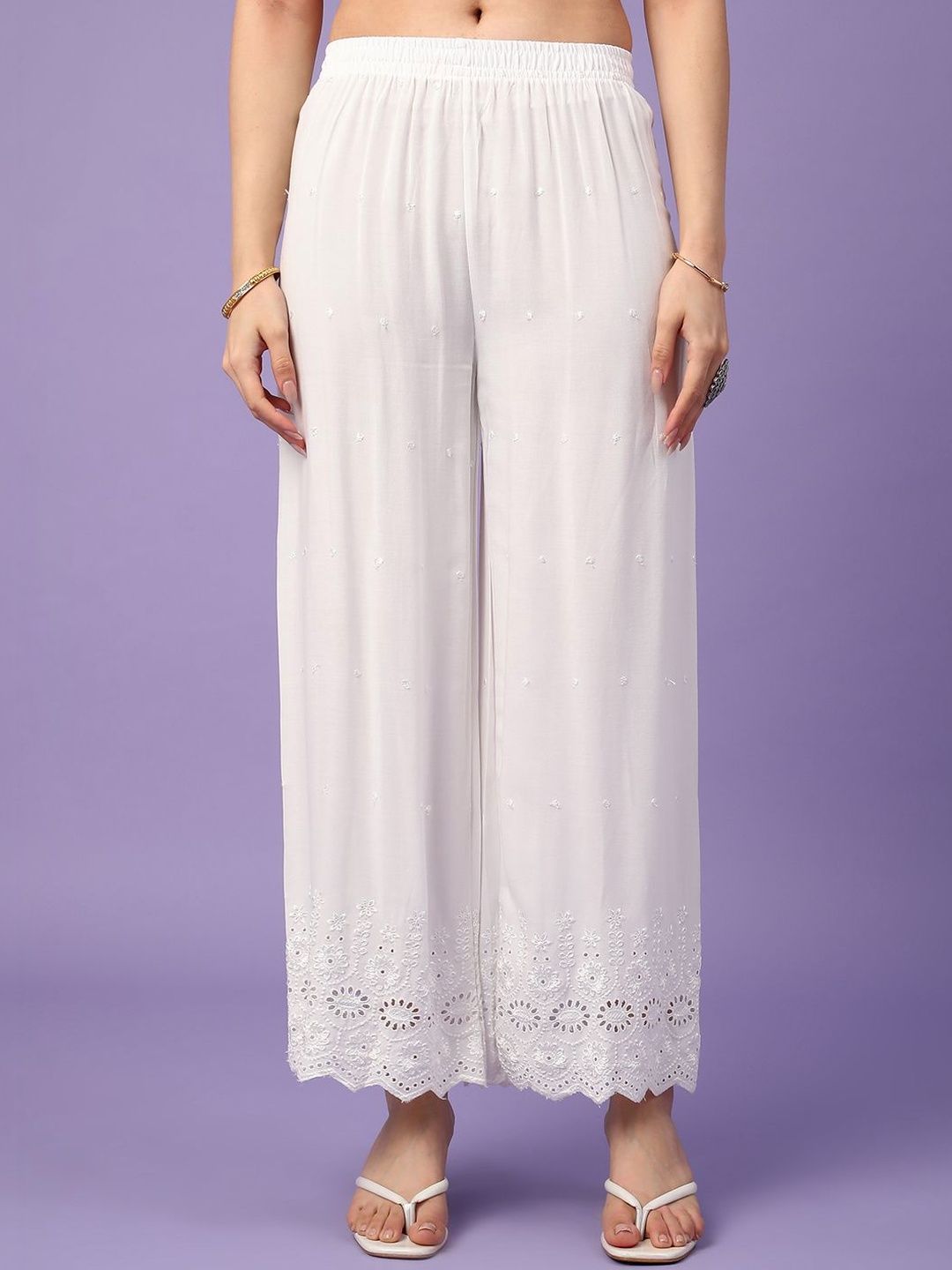 V-Mart Women Ethnic Palazzos-image-35