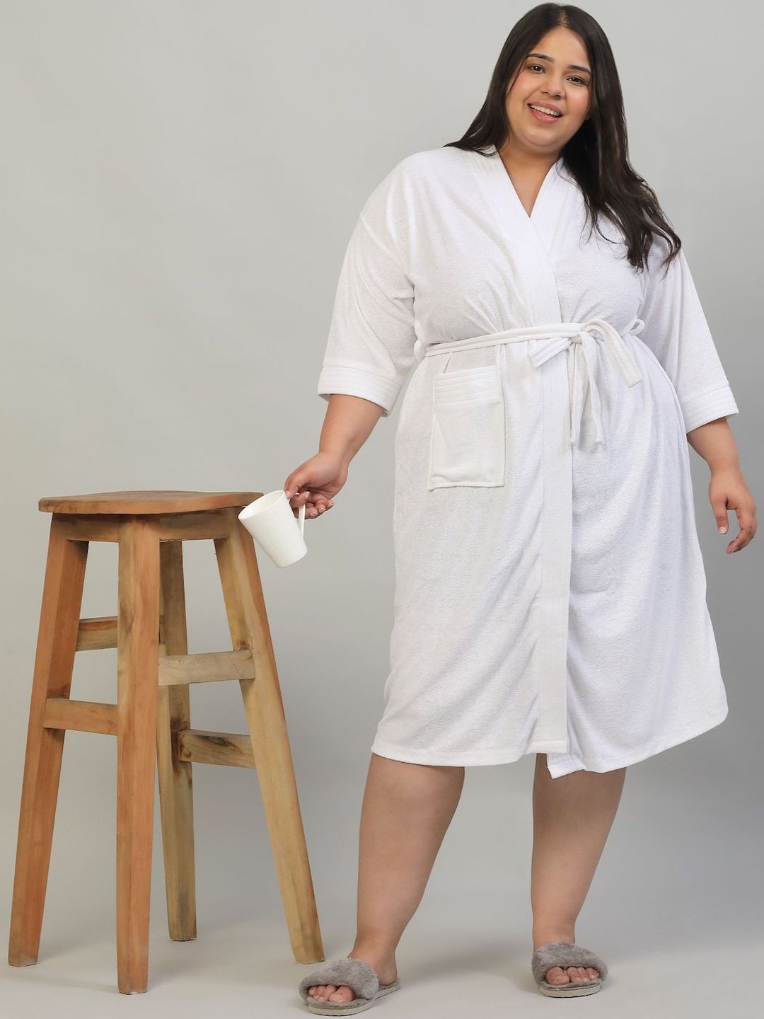 Creeva Knee Length Bath Robe and Wraps-picture-26
