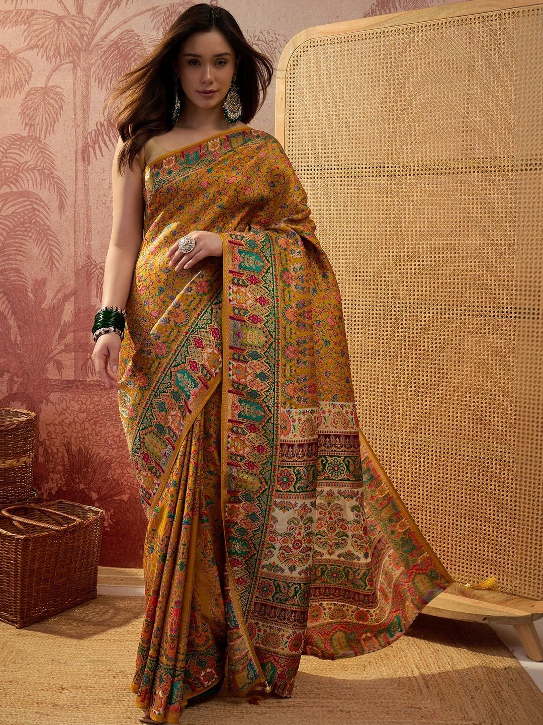 Sangria Printed Sarees Blouse Piece-picture-21