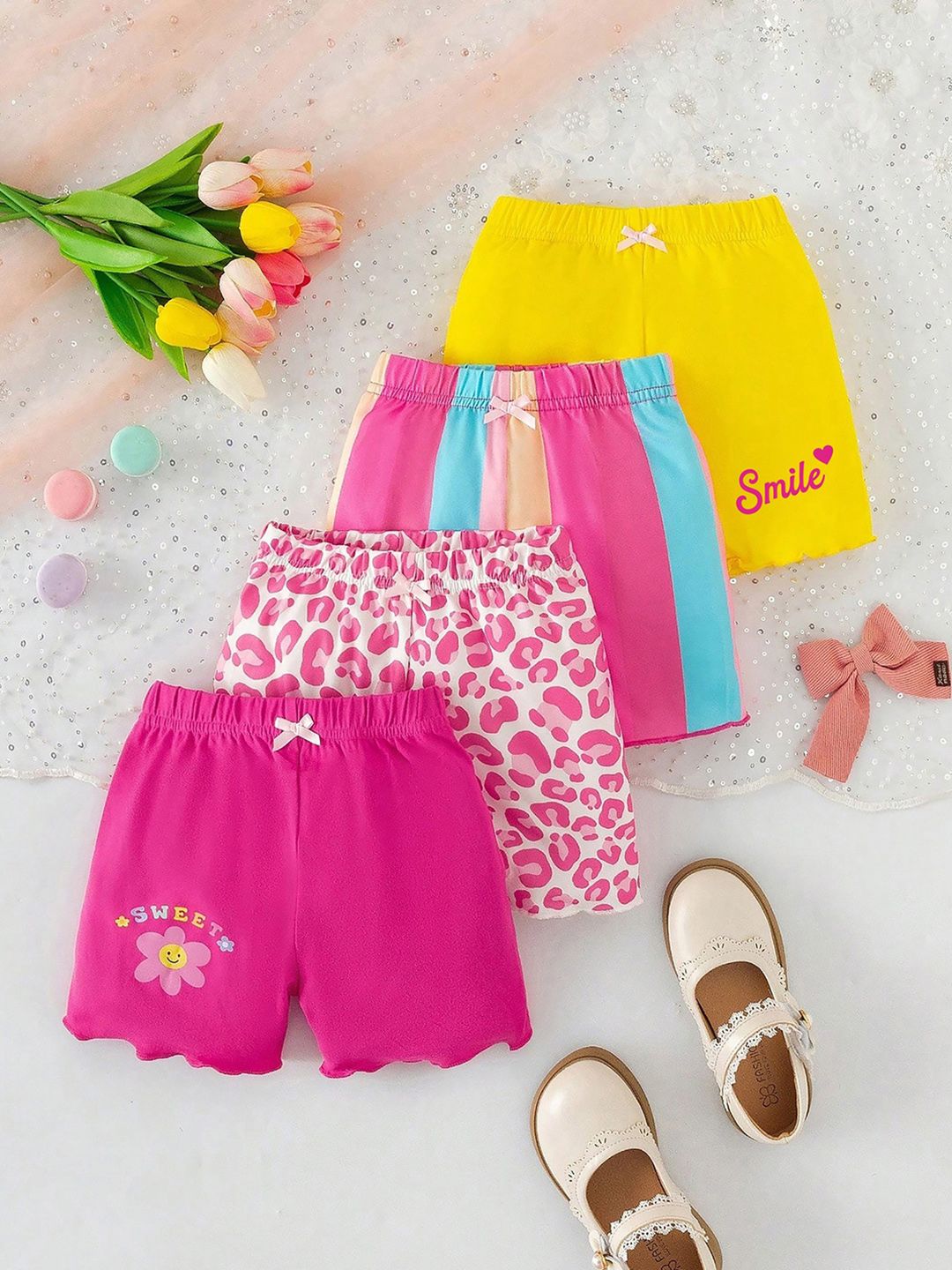 KEESOR Girls Striped Shorts-picture-35