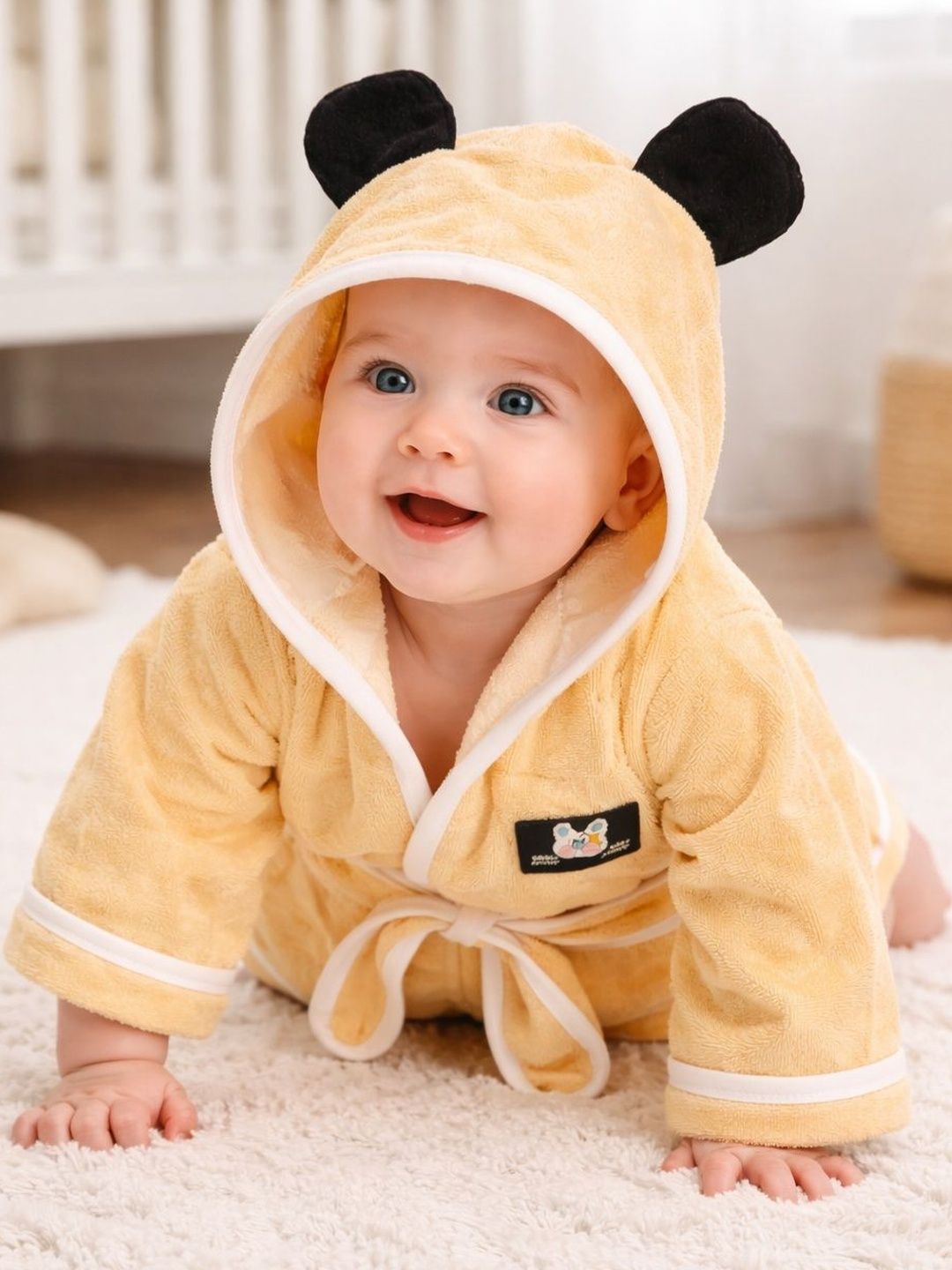 Creeva Yellow 1 Cotton 500 GSM Bath Towel-image-46