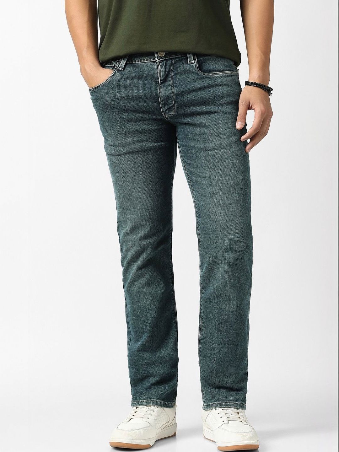 VAN HEUSEN DENIM LABS Men Slim Fit Mid-Rise Jeans-picture-19